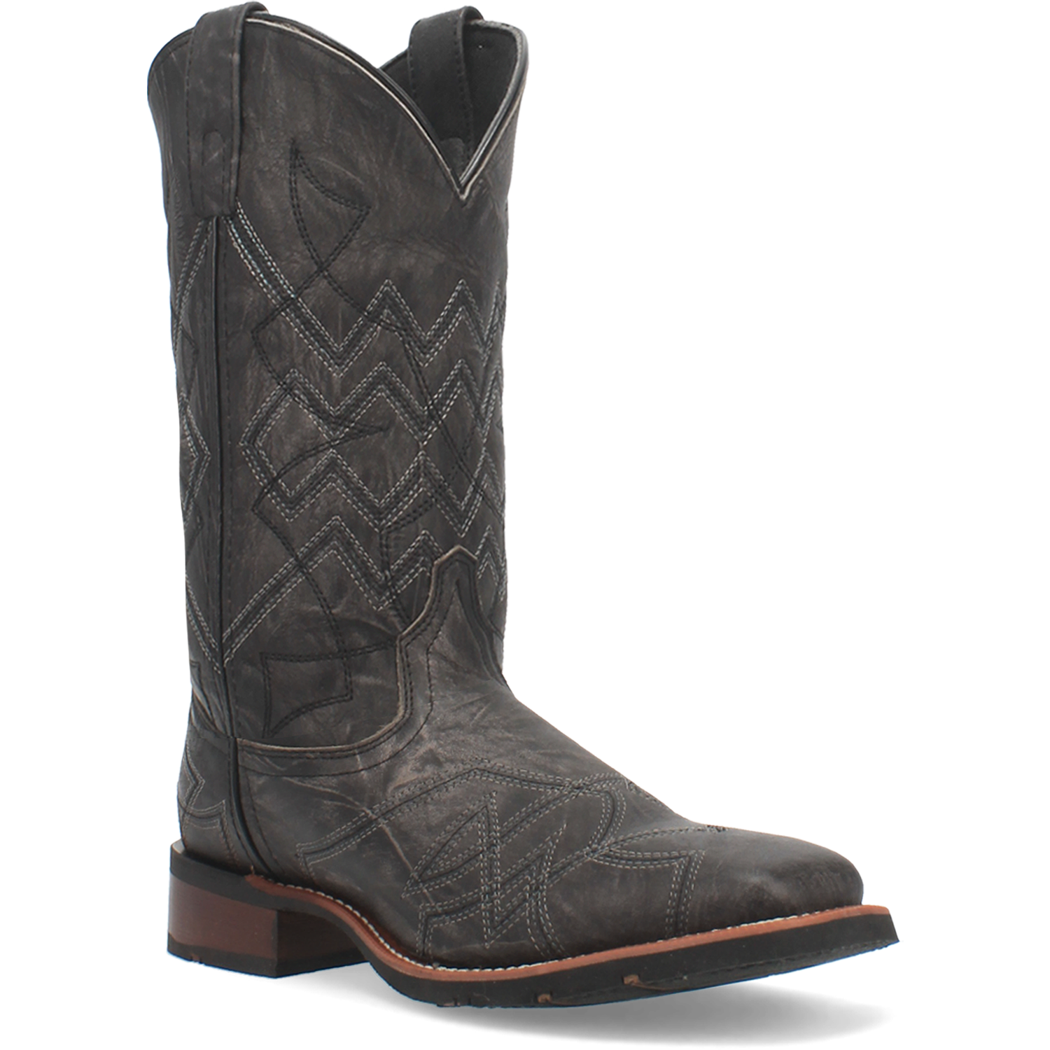Dan Post Men's Axel Black Leather Western Boots 7927 | eBay