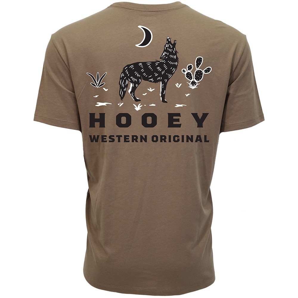 Hooey Men's Coyote Brown Short Sleeve T-Shirt HT1888BR - Picture 3 of 12