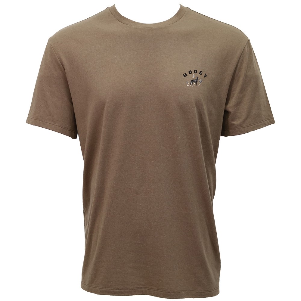Hooey Men's Coyote Brown Short Sleeve T-Shirt HT1888BR - Picture 4 of 12