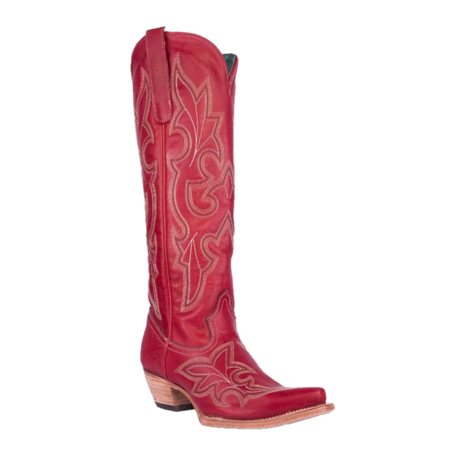 Tall red clearance cowboy boots