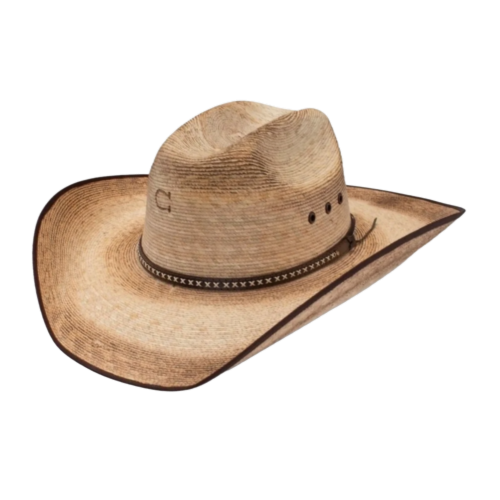 Charlie 1 Horse Ladies Comanche B Natural Burned Straw Hat CSCMCEB3041BB - Picture 7 of 54