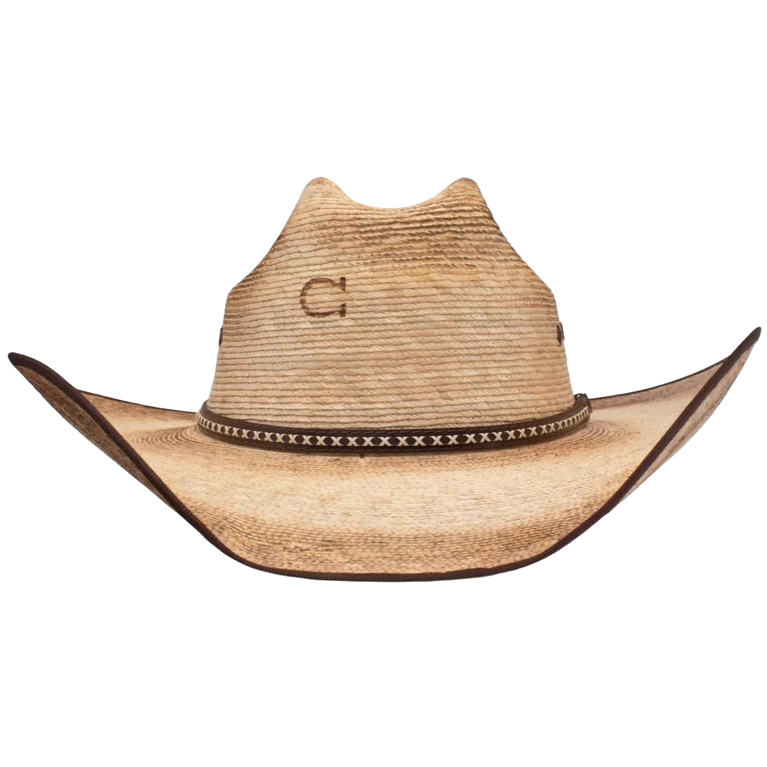 Charlie 1 Horse Ladies Comanche B Natural Burned Straw Hat CSCMCEB3041BB - Picture 8 of 54