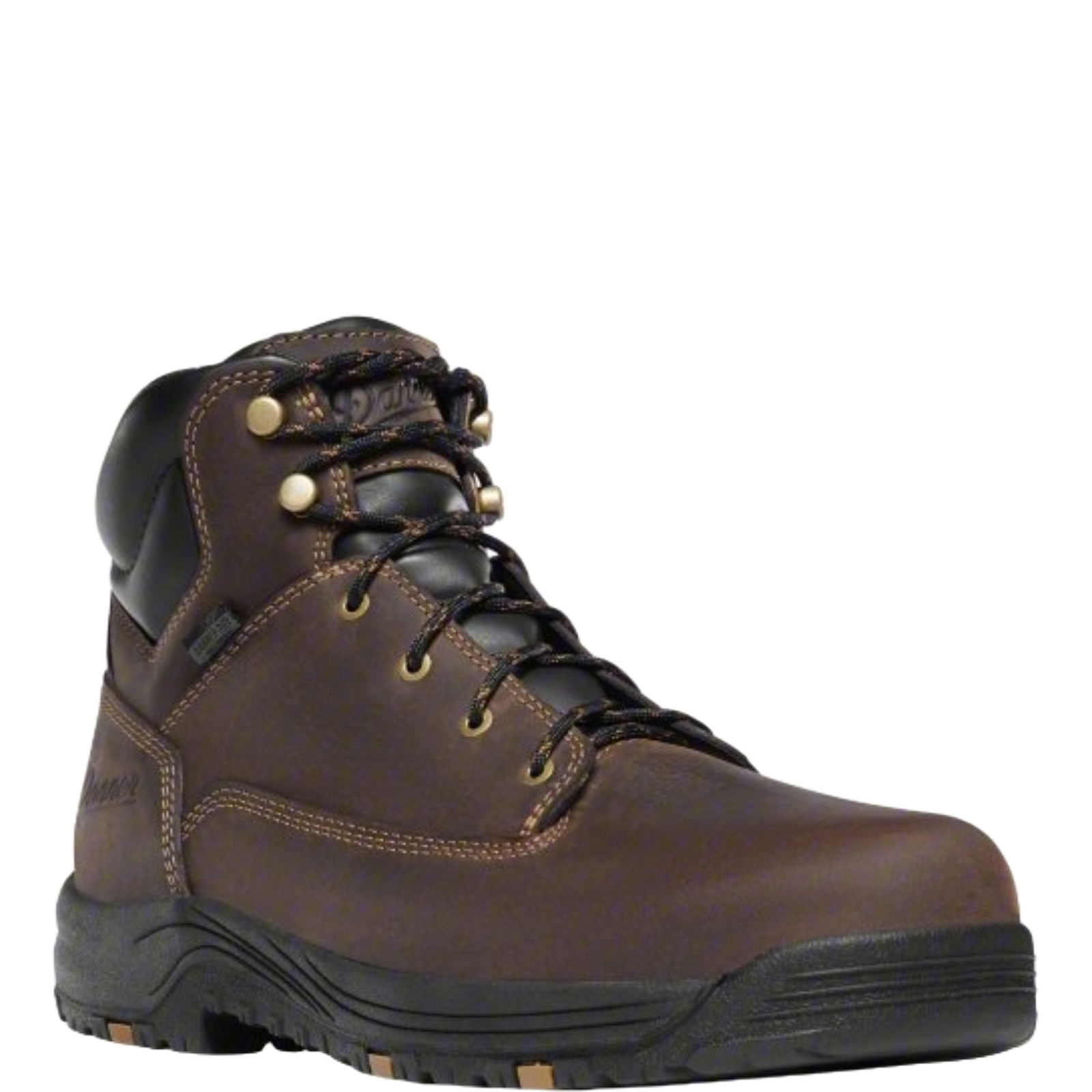 's Caliper Brown 6 Inch Lace Up Round Toe Boots 19452