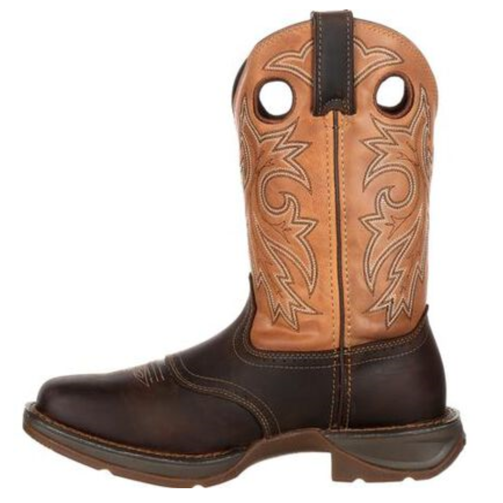 Durango® Men's Western 11" Brown & Tan Saddle Square Toe Boots DB4442 - Picture 10 of 90