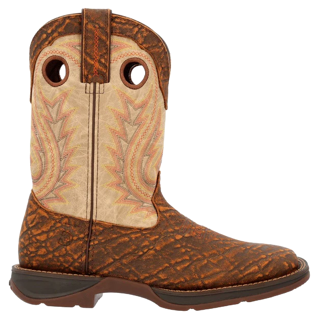 Durango Men's Elephant Print & Bone Tan Western Boot DDB0378 - Picture 10 of 91