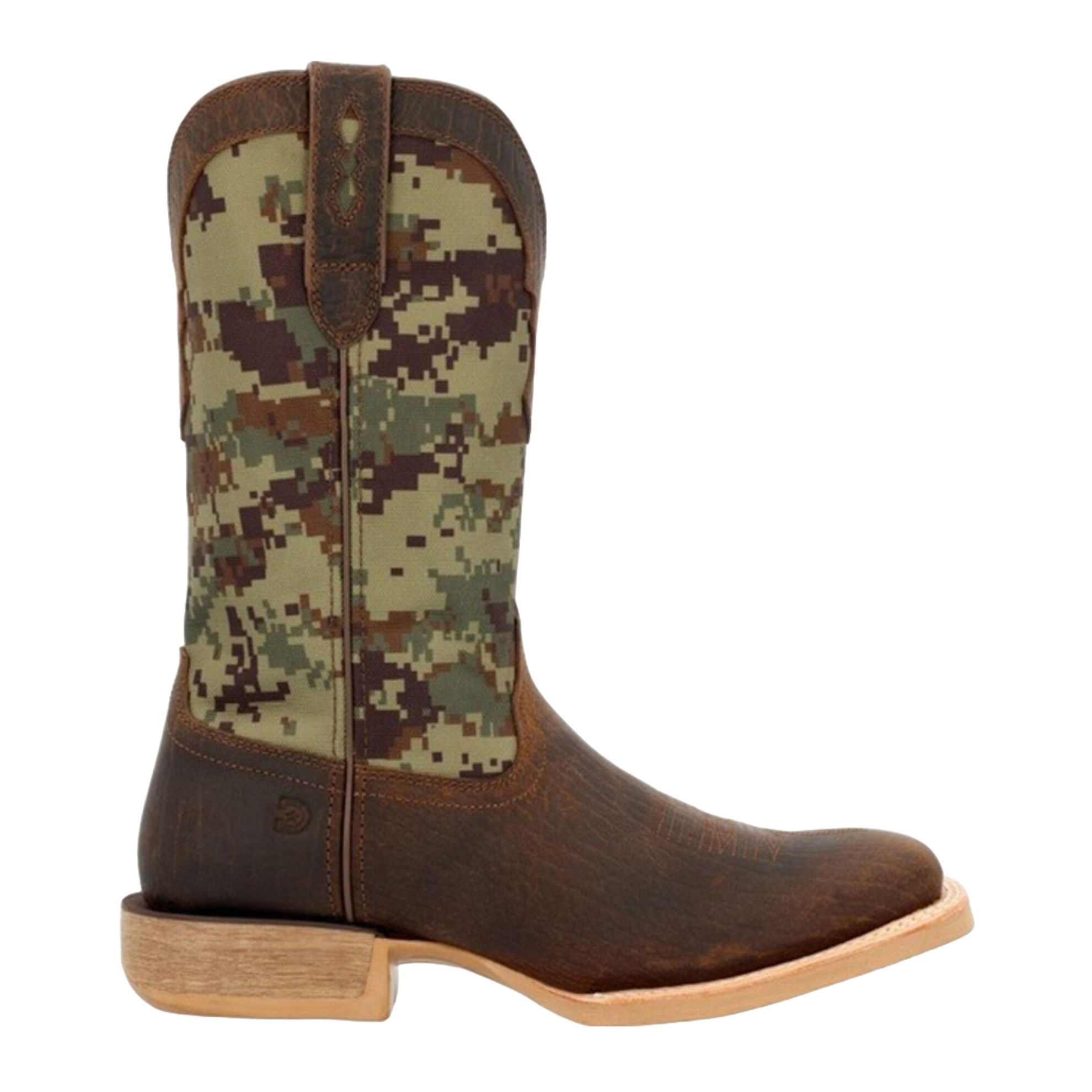 Durango Men's Rebel Pro™ Green Digi Camo & Hickory Brown Western Boot DDB0396 - Picture 11 of 91