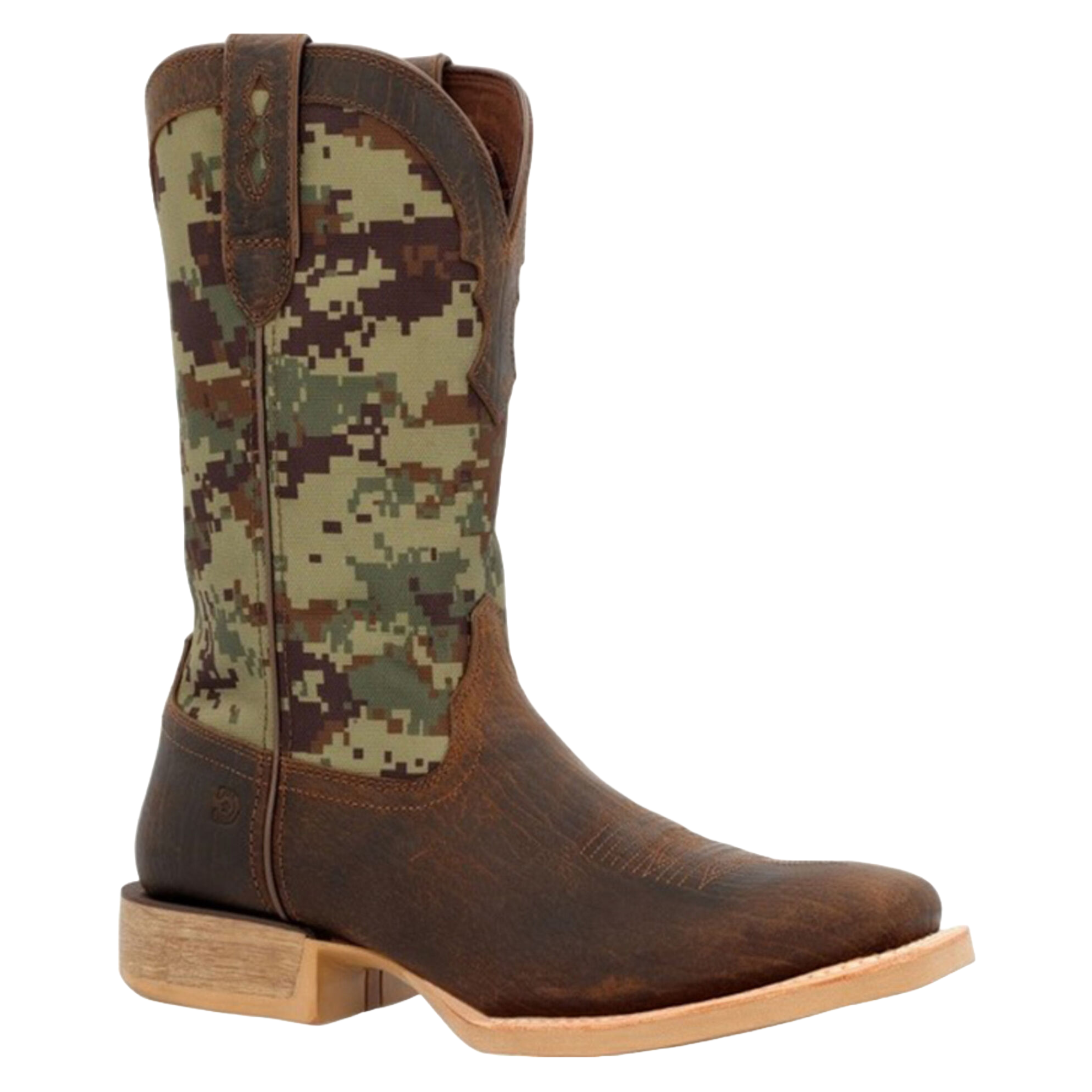 Durango Men's Rebel Pro™ Green Digi Camo & Hickory Brown Western Boot DDB0396 - Picture 8 of 91