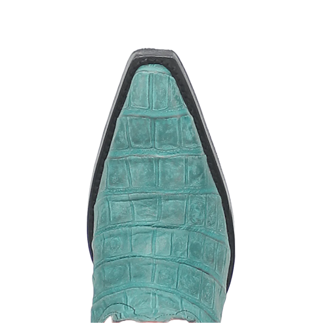 Dingo Ladies Matilda Turquoise & Red Leather Tall Boots DI231-BL3 - Picture 5 of 33