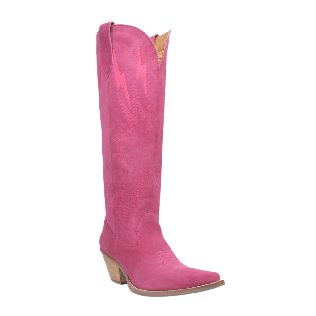 Dingo Ladies Thunder Road Fuchsia Tall Western Boots DI597-PU6 - Picture 4 of 33