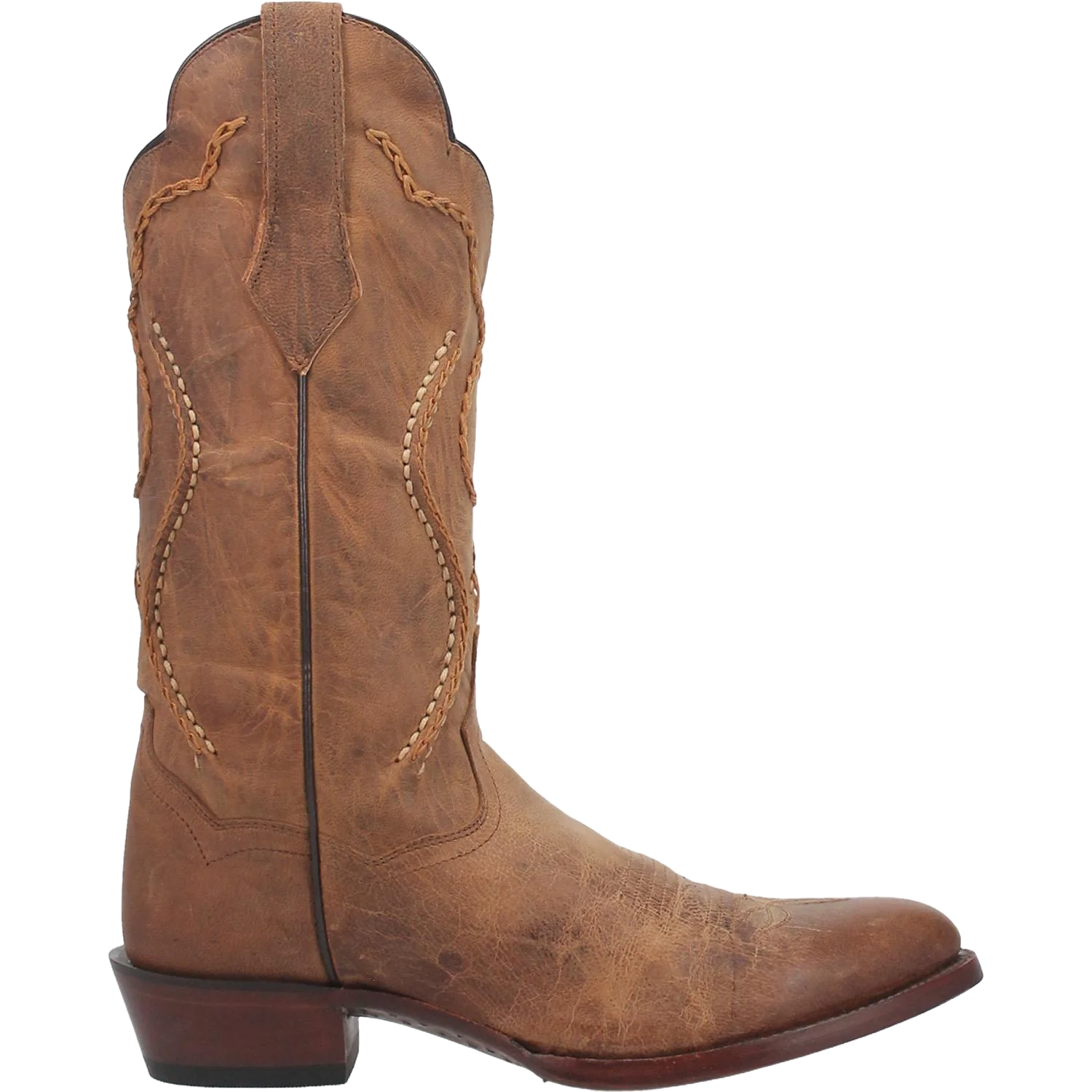 Dan Post Men's Albany Light Brown Leather Western Boots DP26682 - Picture 7 of 60