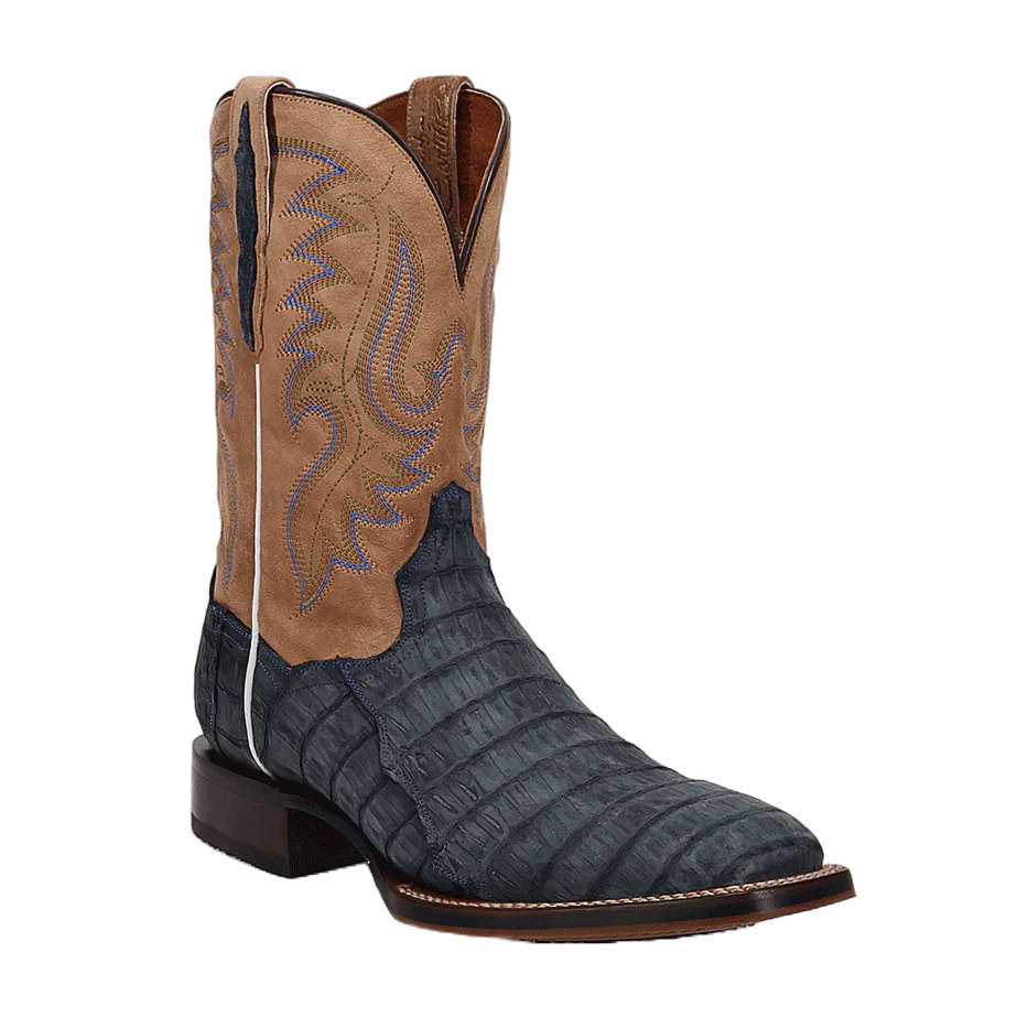 Dan Post Herren Leon Denim & Hellbraun Kaiman Leder Stiefel DP5014 - Bild 7 von 72