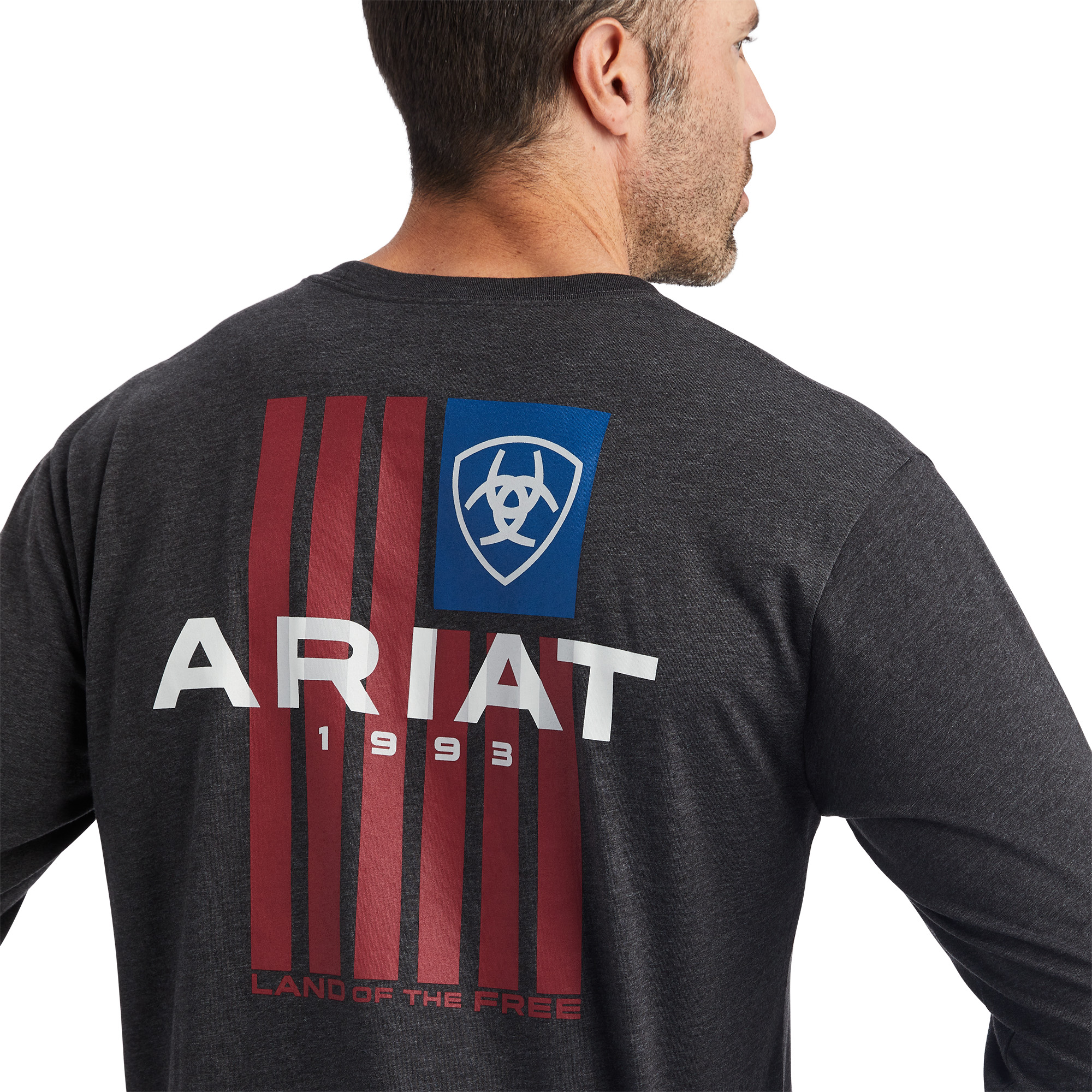 Ariat® Men's Land Of The Free Black T-Shirt 10042779 - Picture 8 of 24