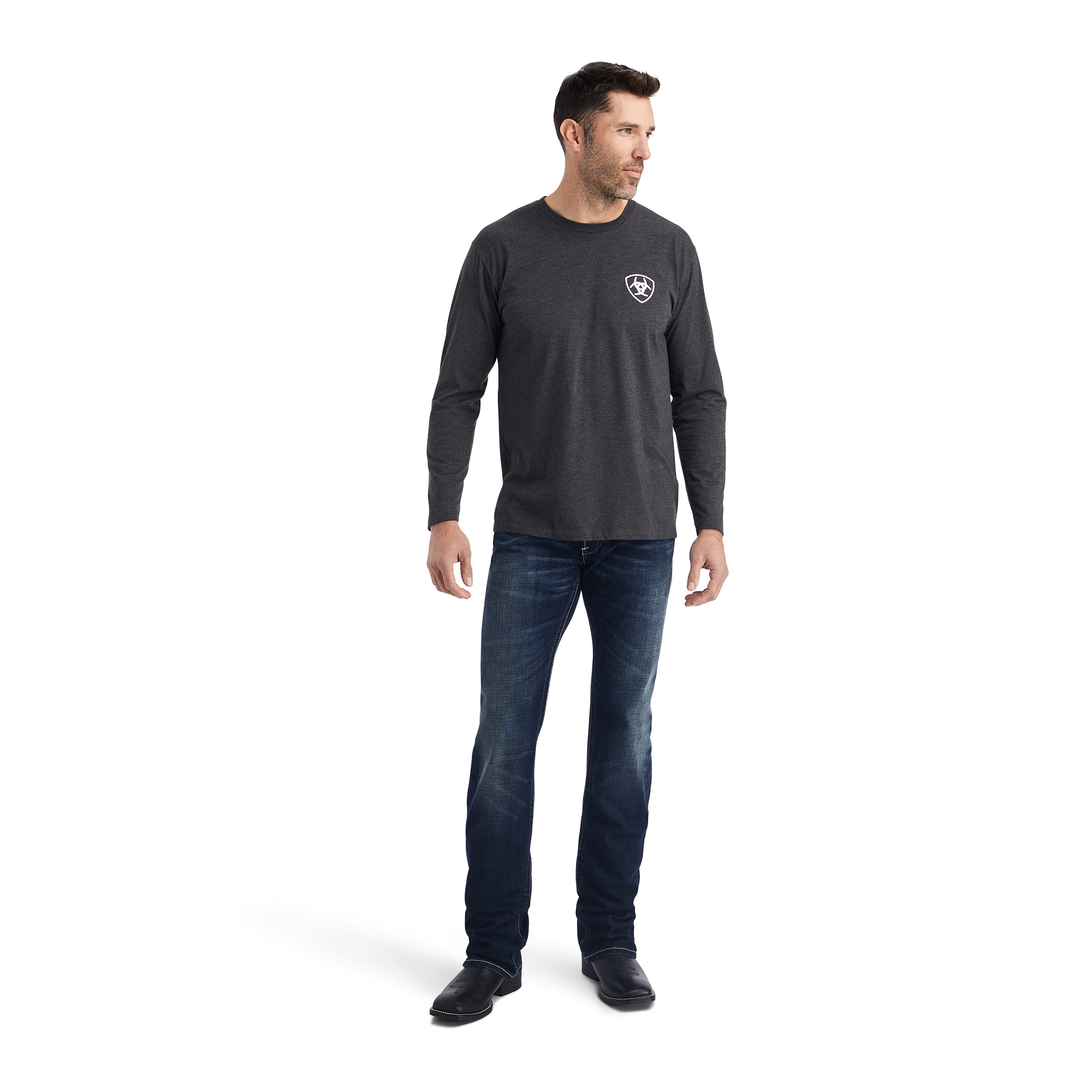 Ariat® Men's Land Of The Free Black T-Shirt 10042779 - Picture 7 of 24