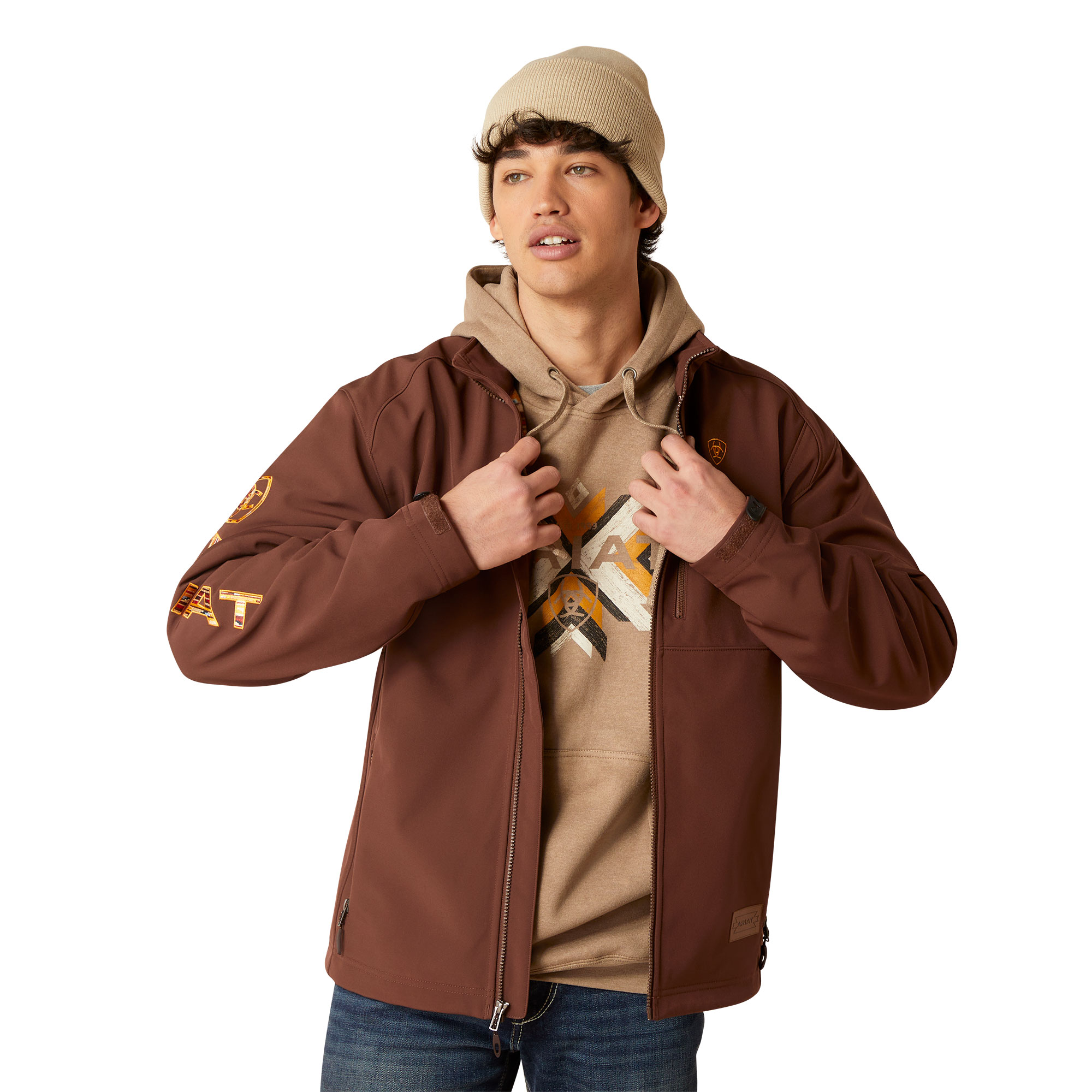 Ariat Men's Logo 2.0 Chimayo Shaved Chocolate Jacket 10046022 - Picture 8 of 42