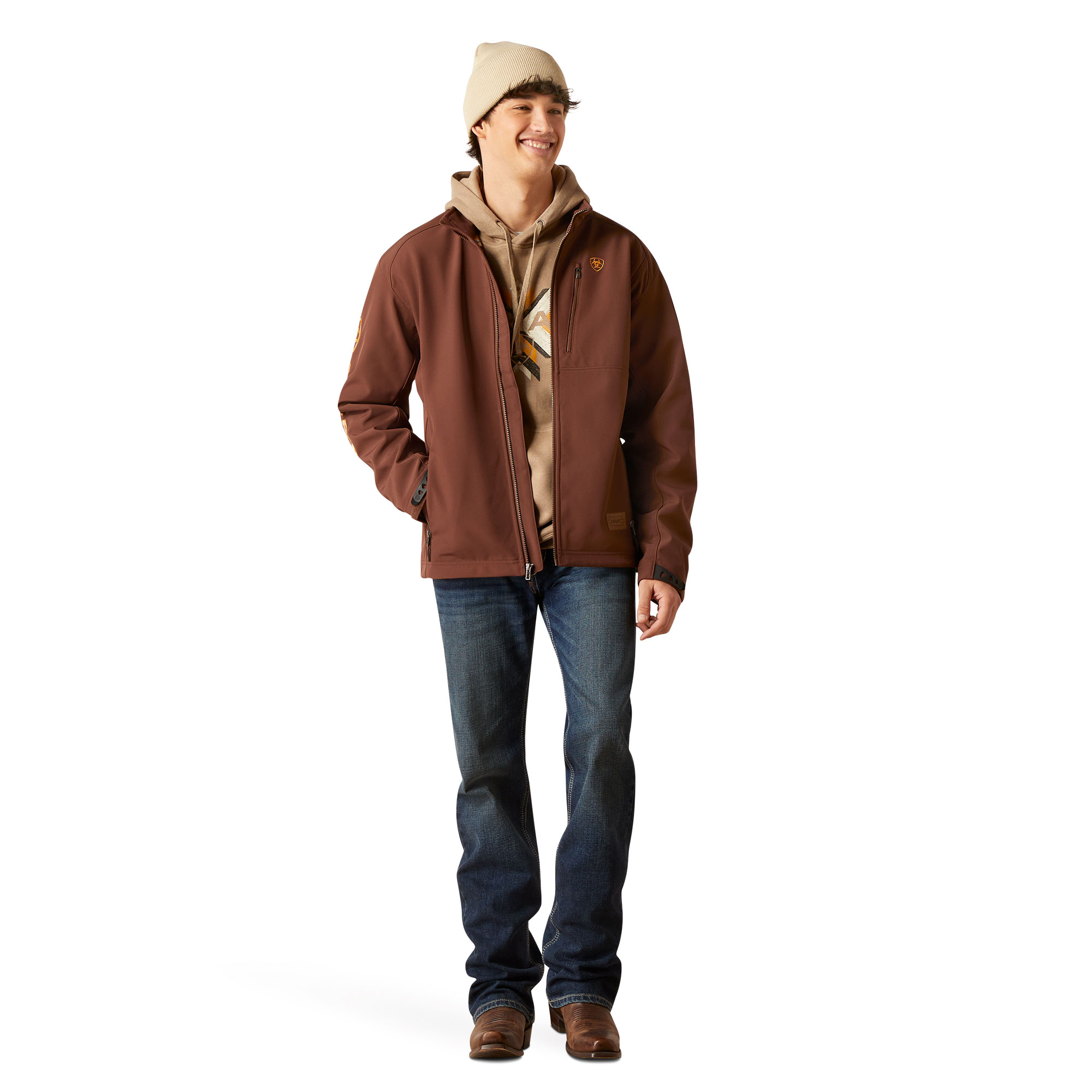 Ariat Men's Logo 2.0 Chimayo Shaved Chocolate Jacket 10046022 - Picture 10 of 42