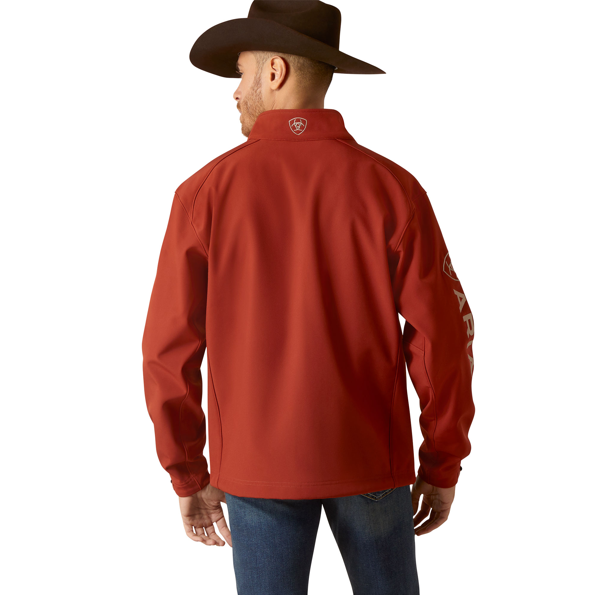 Ariat Men's Logo 2.0 Softshell Koa Wood Brown Jacket 10046730 - Picture 8 of 60