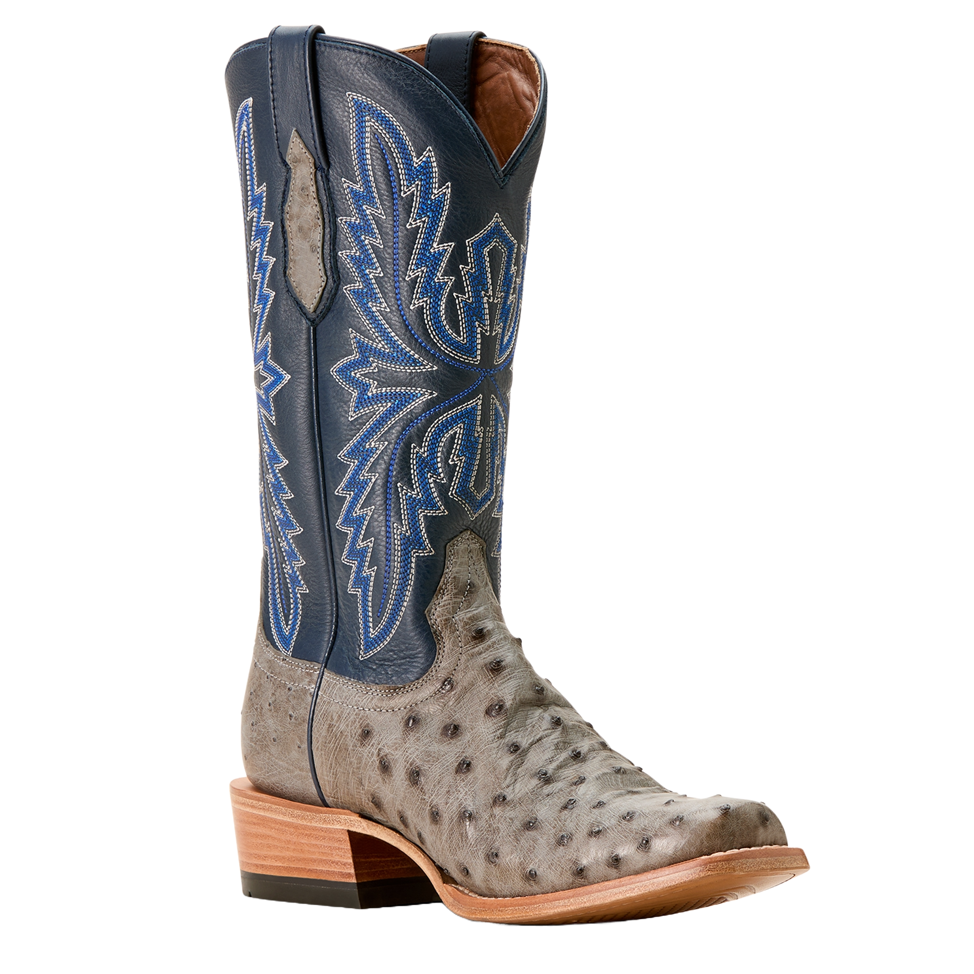 Pre-owned Ariat Men's Futurity Relentless Buckles Cowboy Boot 10053826 In Blue