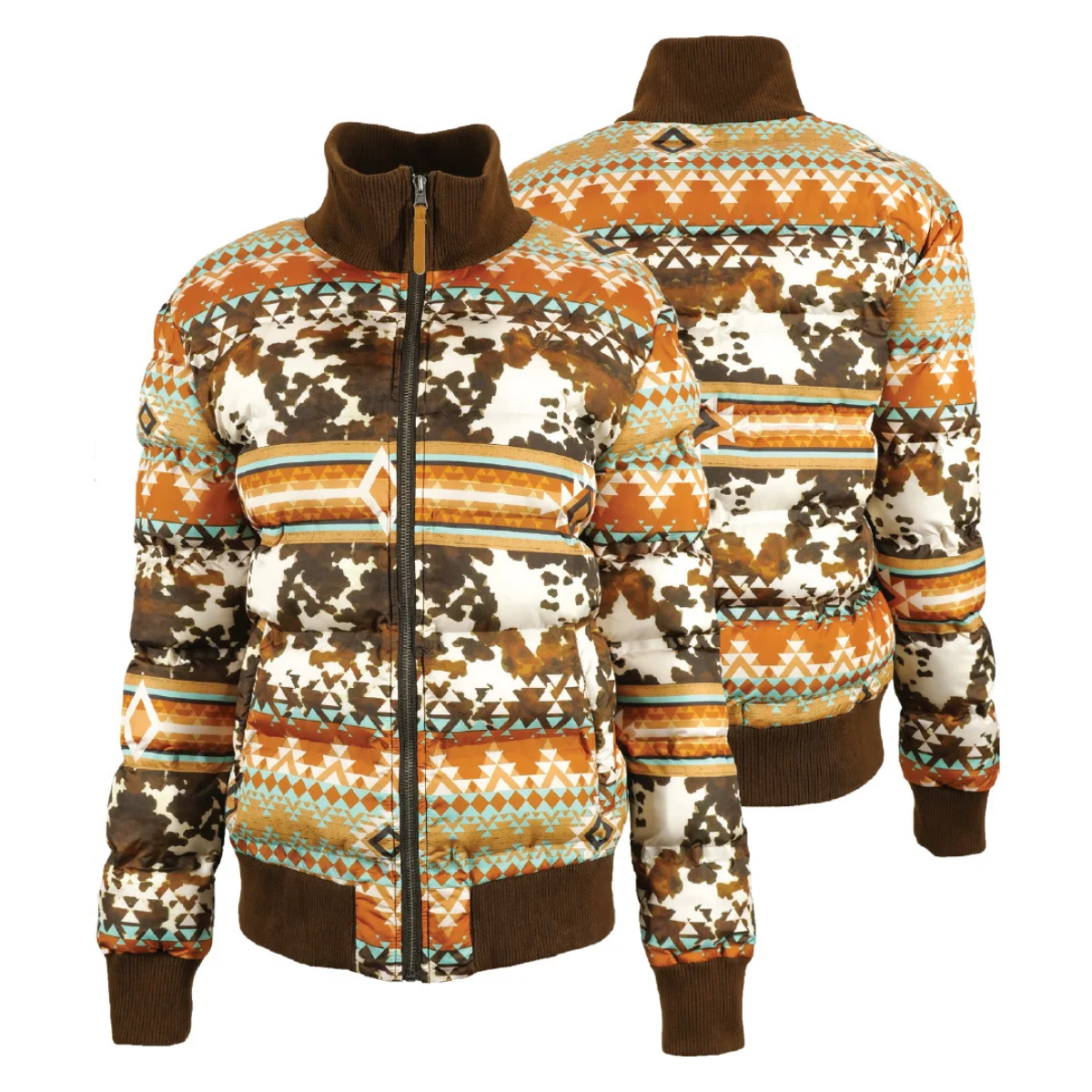 Hooey Fleece Pullover Brown/Aztec