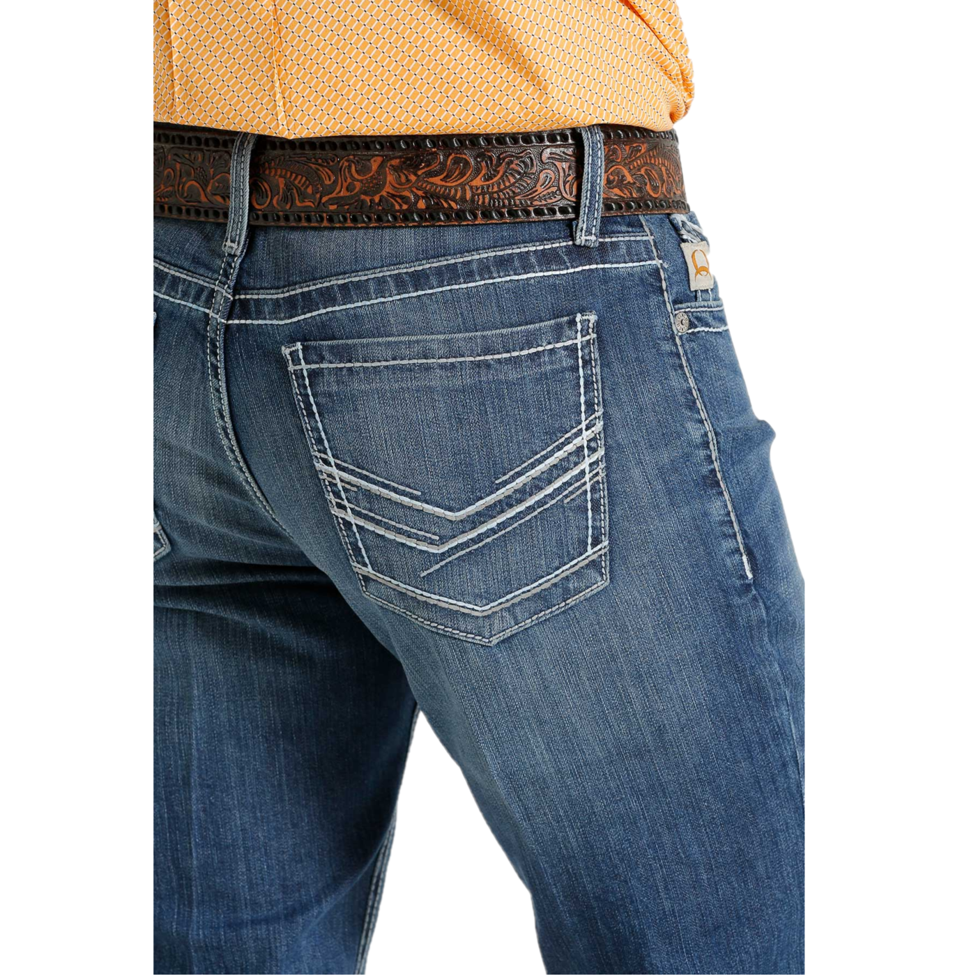 Cinch&reg; Men's IAN Slim Medium Stone Indigo Bootcut Jeans MB55836001