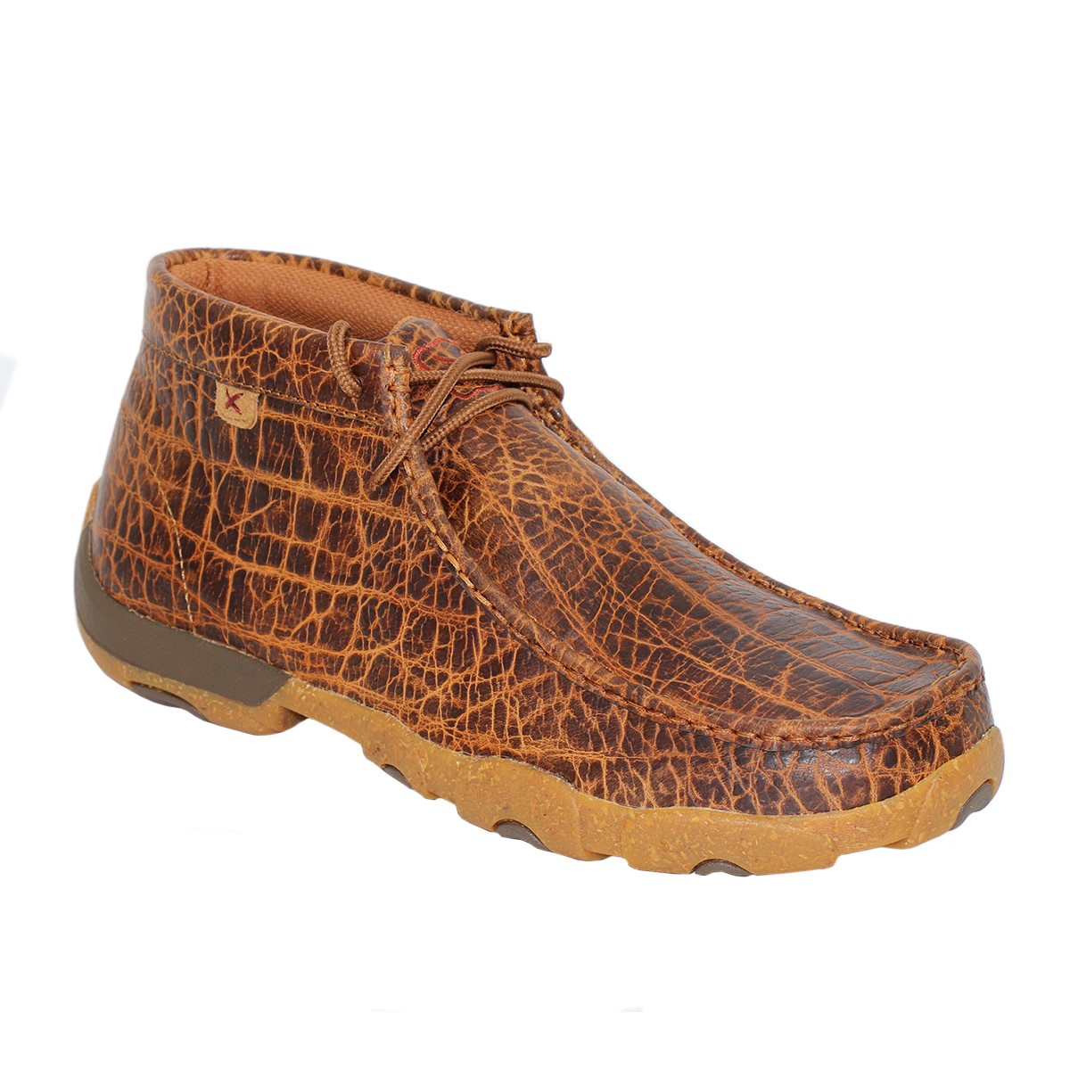 Twisted X® Men's Chukka Driving Golden Elephant Print Moc Shoes