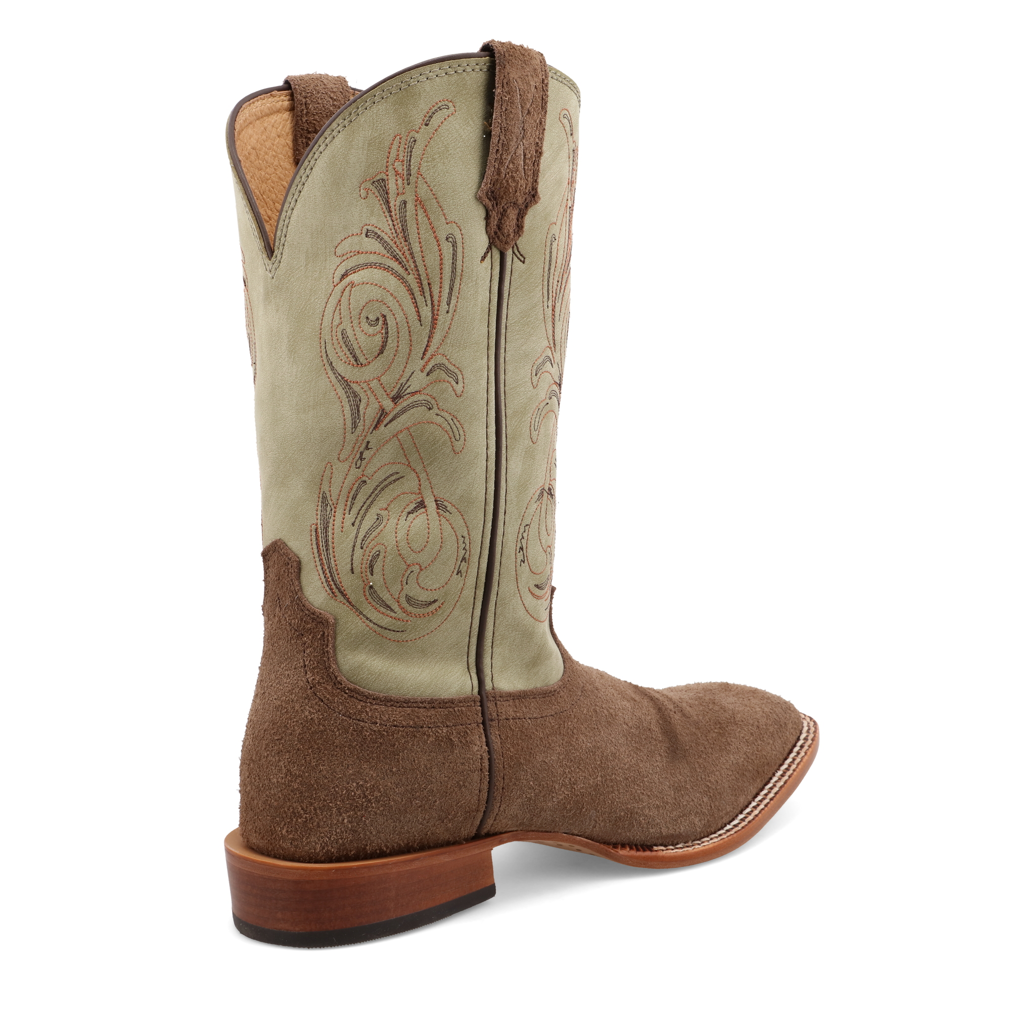 Twisted X Men's 12" Square Toe Chocolate & Key Lime Hooey® Boot MHY0035 - Picture 13 of 126