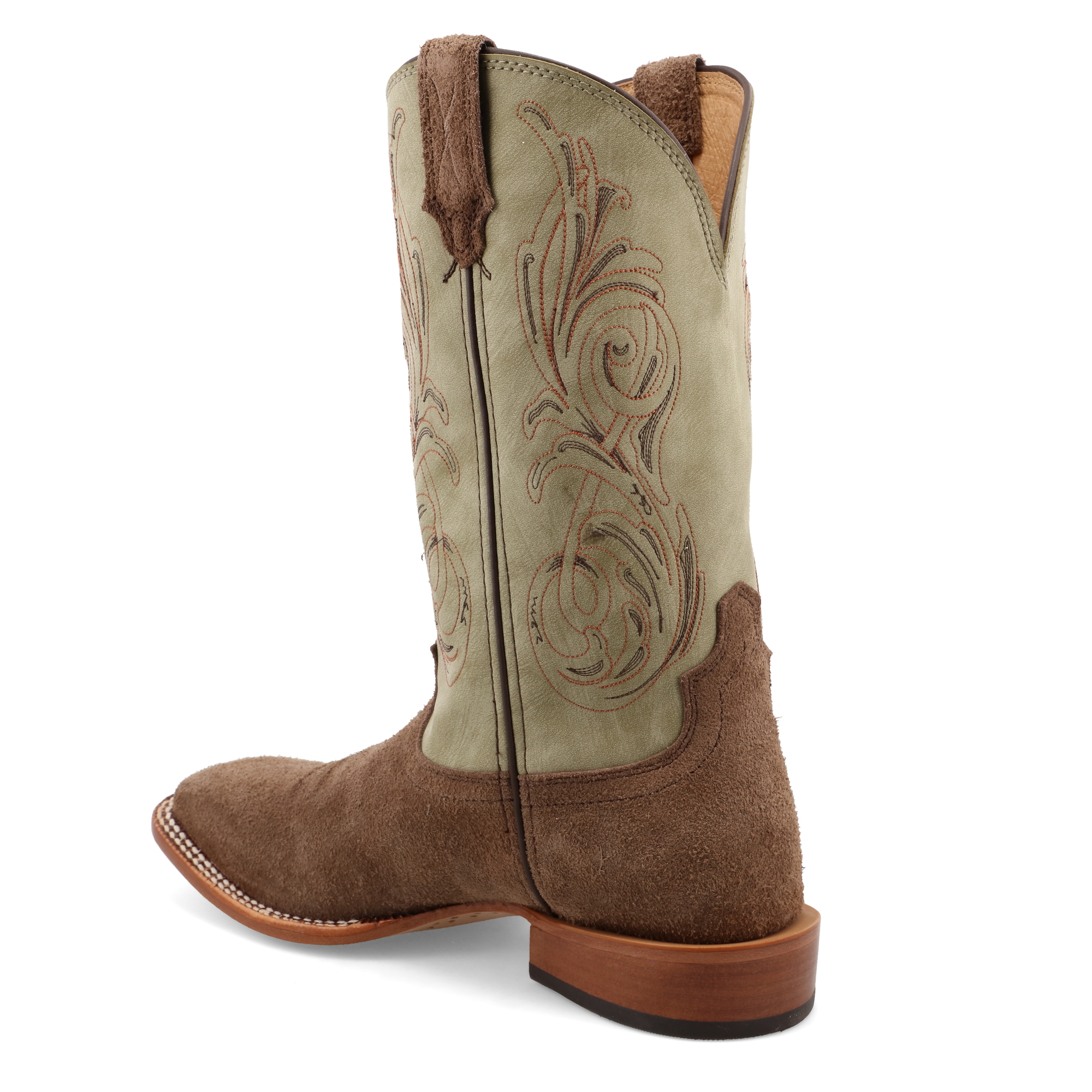 Twisted X Men's 12" Square Toe Chocolate & Key Lime Hooey® Boot MHY0035 - Picture 15 of 126