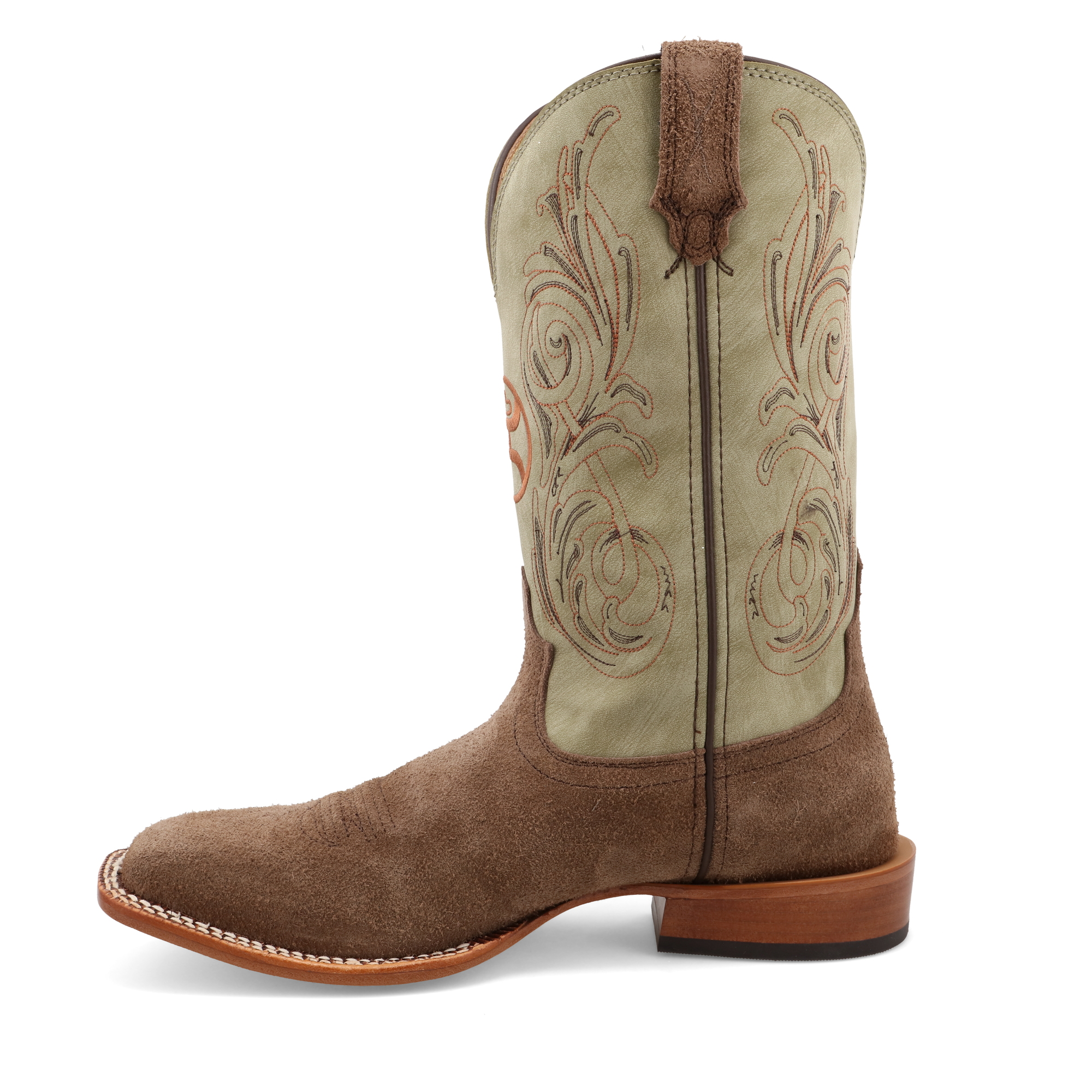 Twisted X Men's 12" Square Toe Chocolate & Key Lime Hooey® Boot MHY0035 - Picture 16 of 126