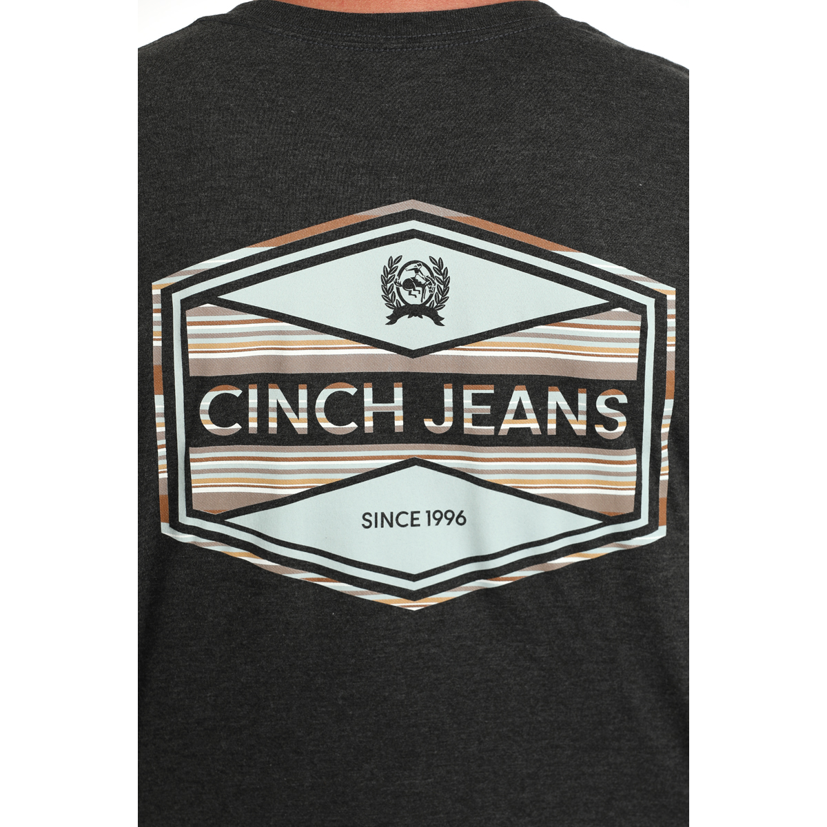 Cinch Men's Black Logo Graphic Short Sleeve T-Shirt MTT1690671 - Picture 6 of 18