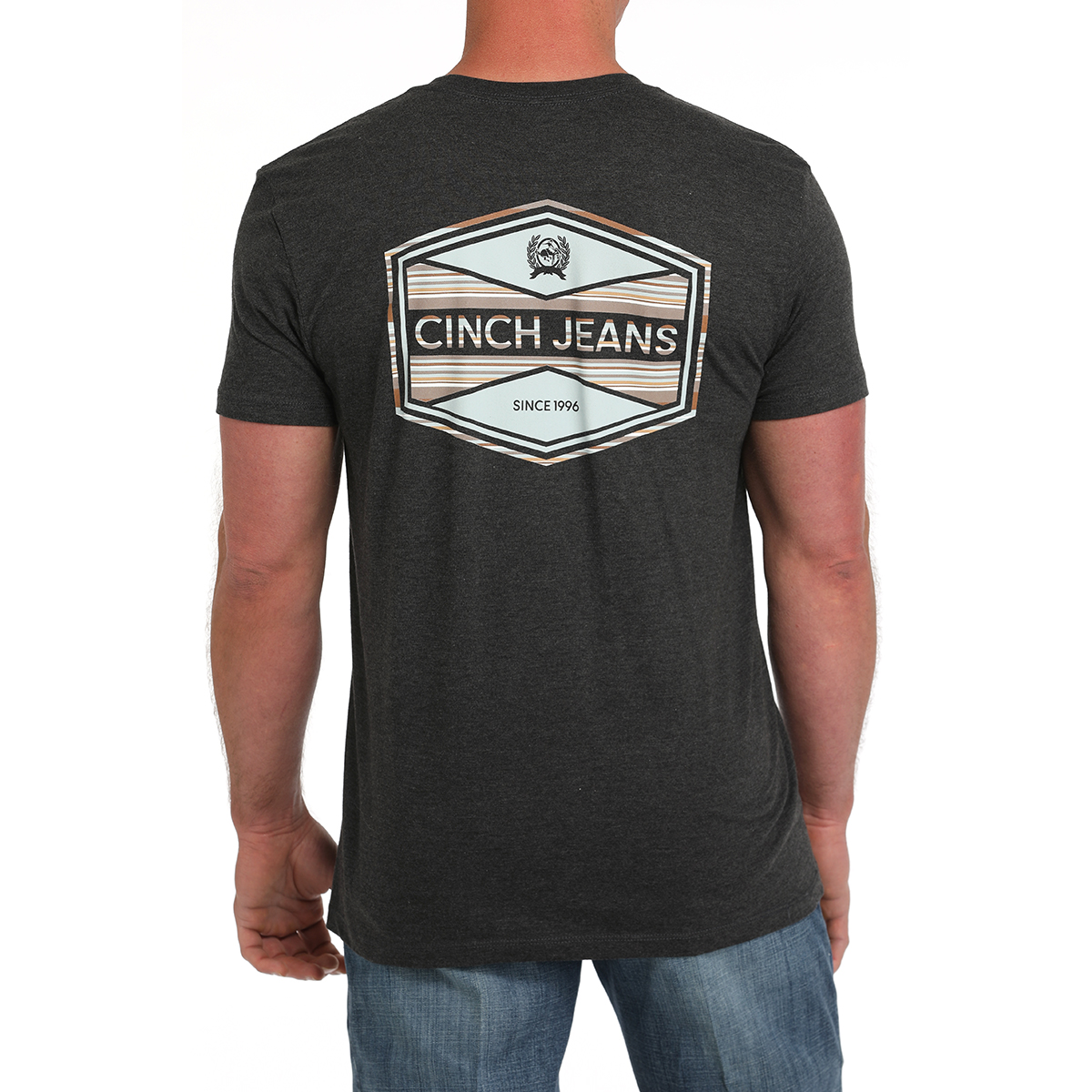 Cinch Men's Black Logo Graphic Short Sleeve T-Shirt MTT1690671 - Picture 4 of 18