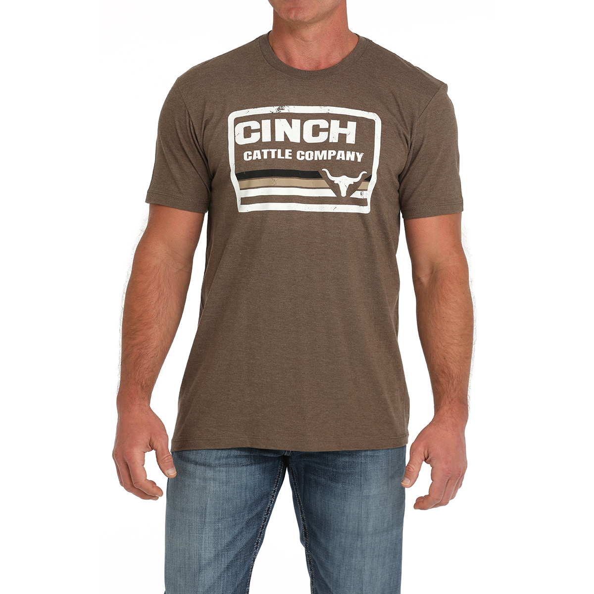 Cinch Men’s Brown Cattle Company Short Sleeve T-Shirt MTT1690675