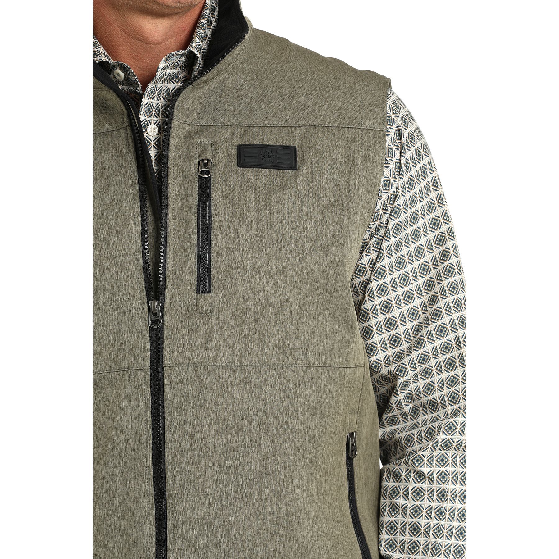 Cinch Men's Olive Bonded Vest MWV1515021 - Picture 6 of 21