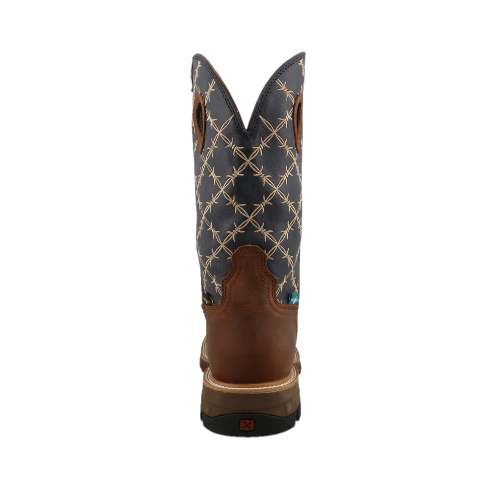 Twisted X Men's Waterproof Hazel & Navy Western Work Boots MXBNWM1 - Picture 7 of 60