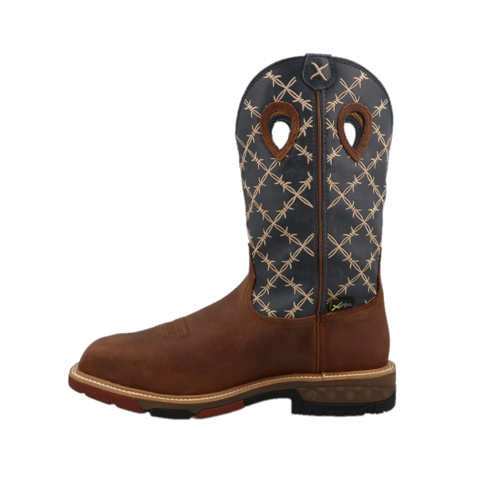 Twisted X Men's Waterproof Hazel & Navy Western Work Boots MXBNWM1 - Picture 8 of 60