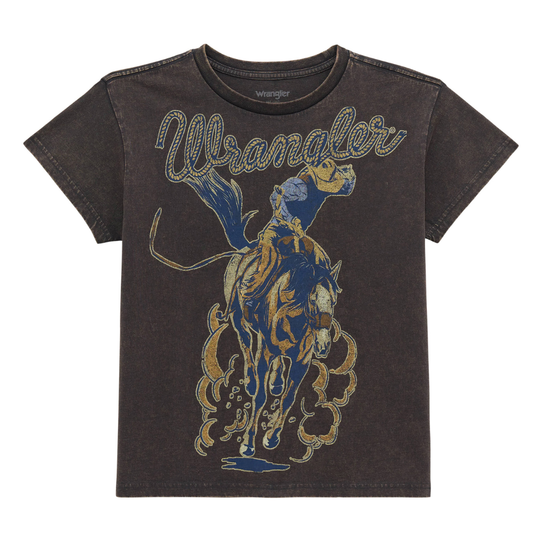 Wrangler Women’s Retro Graphic Regular Fit Phantom T-Shirt 112379667