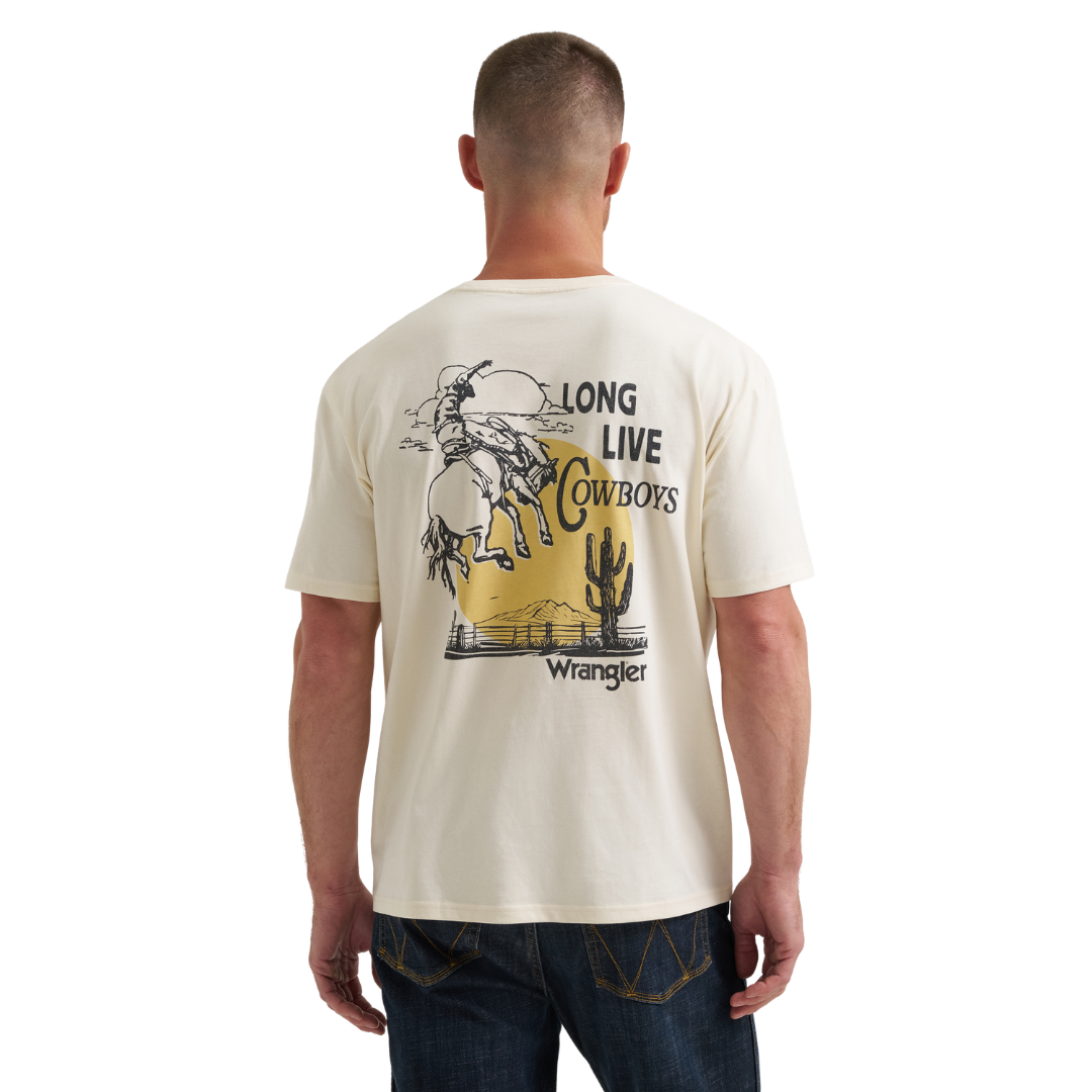 Wrangler Men’s Graphic Antique White T-Shirt 112380262