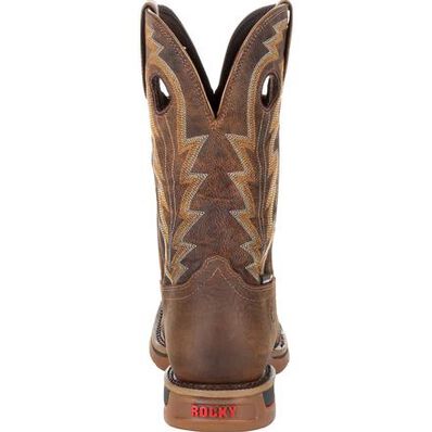 Rocky Men's Long Range 11" Waterproof Brown Western Boots RKW0278 - Picture 7 of 56
