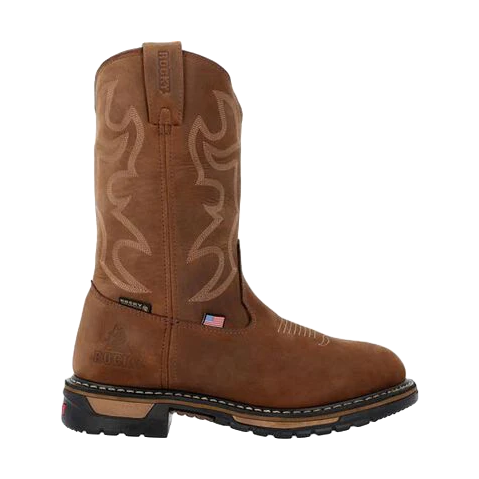 Rocky Men's Original Ride Waterproof Western Brown Boot RKW0419 - Picture 10 of 105