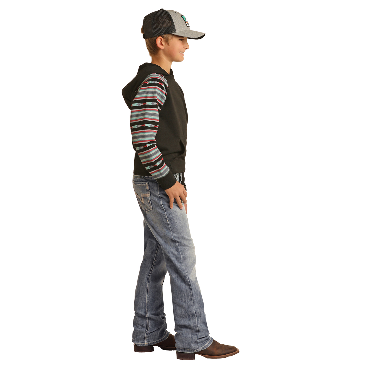 Rock & Roll Denim&reg; Youth Boy's Medium Vintage Bootcut Jeans RRBD0BR0LE
