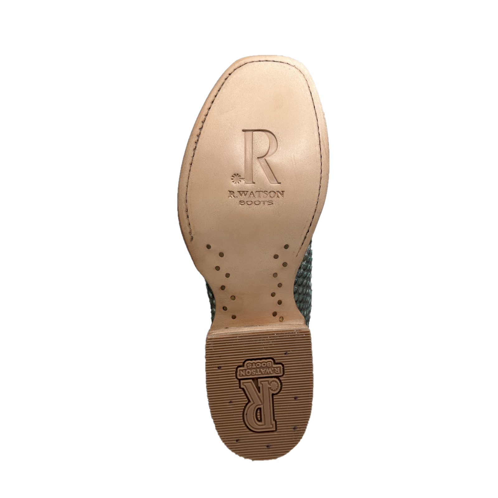 R. Watson Ladies Python Copper & Teal Square toe Boots RWL7204 - Picture 8 of 50