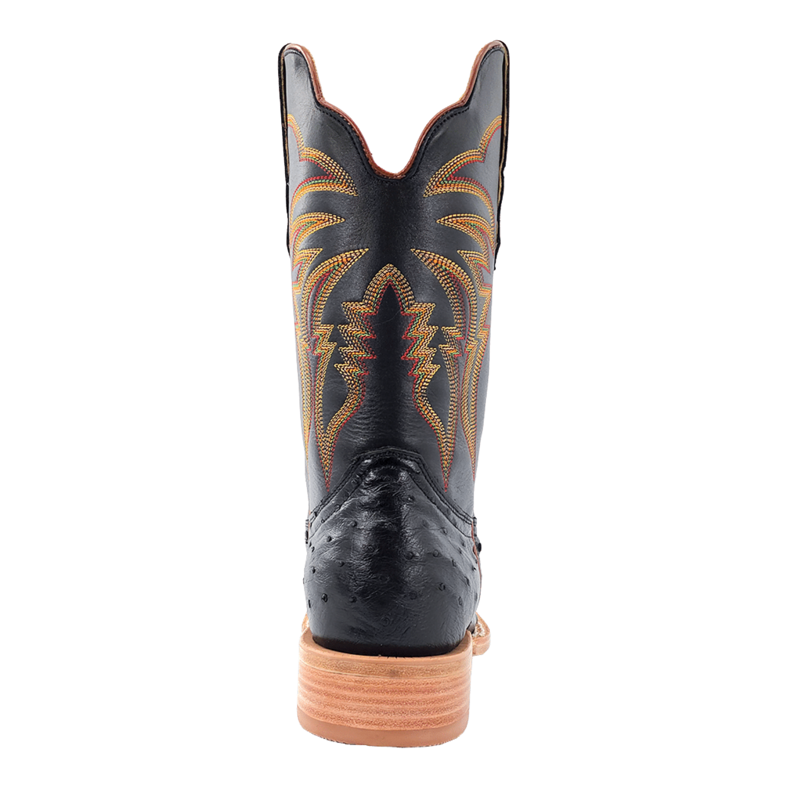 R.Watson Men's Full Quill Ostrich Leather Black Western Boot RW4507-2 - Picture 10 of 90