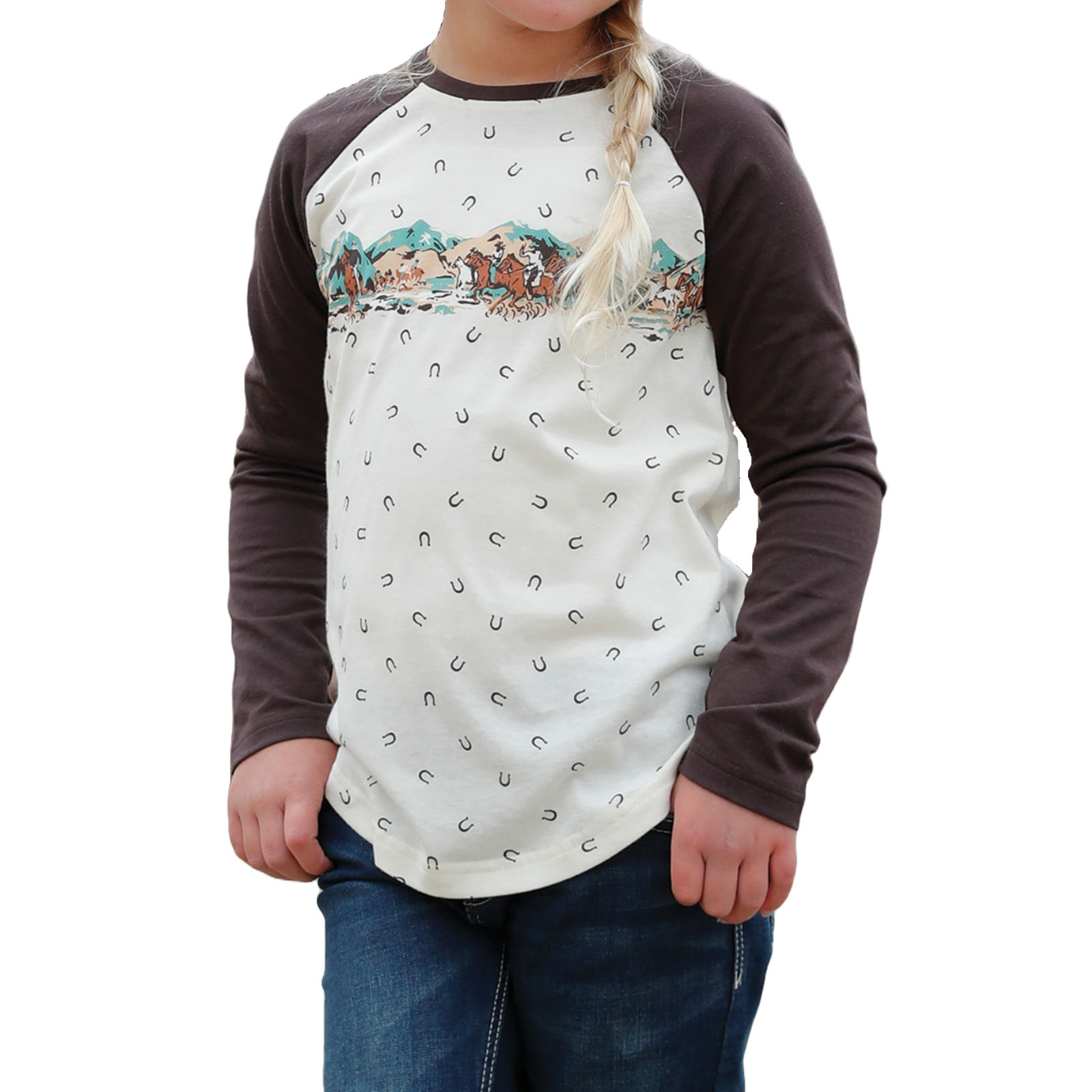 Cruel Girls Raglan Long Sleeve Cream Shirt CTK3550012 - Picture 2 of 7