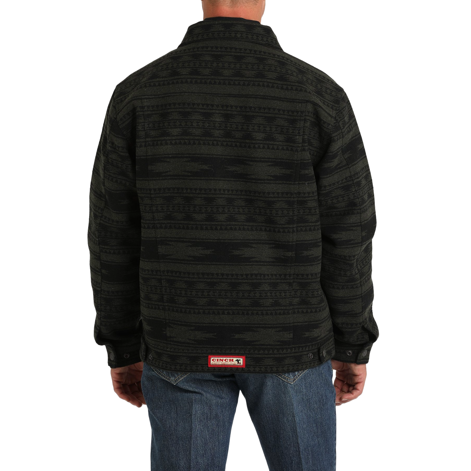 Cinch Men's Forest Black Lined Trucker Jacket MWJ1921002 - Picture 4 of 12