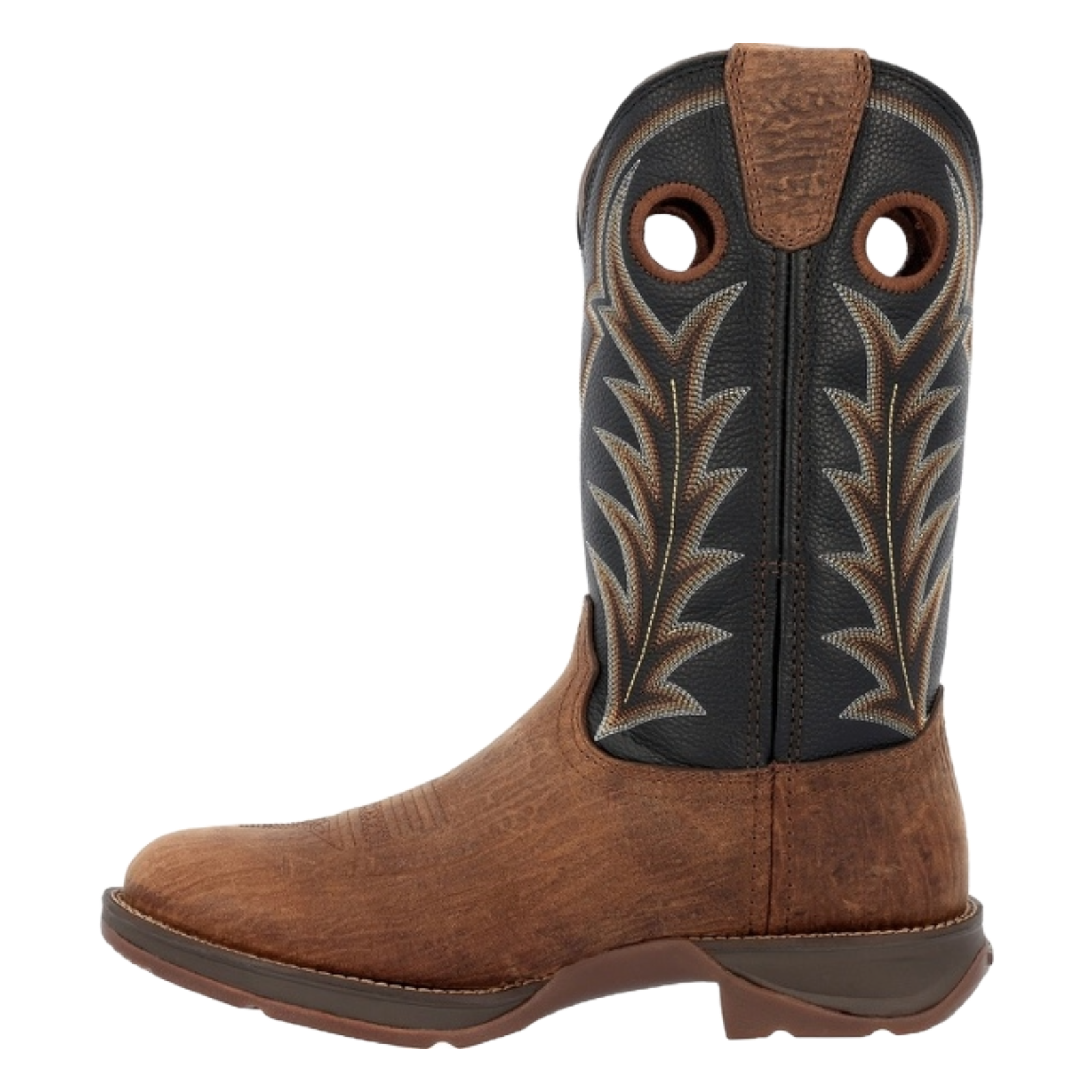 Durango Men's Rebel™ Oak Brown & Midnight Western Boot DDB0428 - Picture 10 of 65