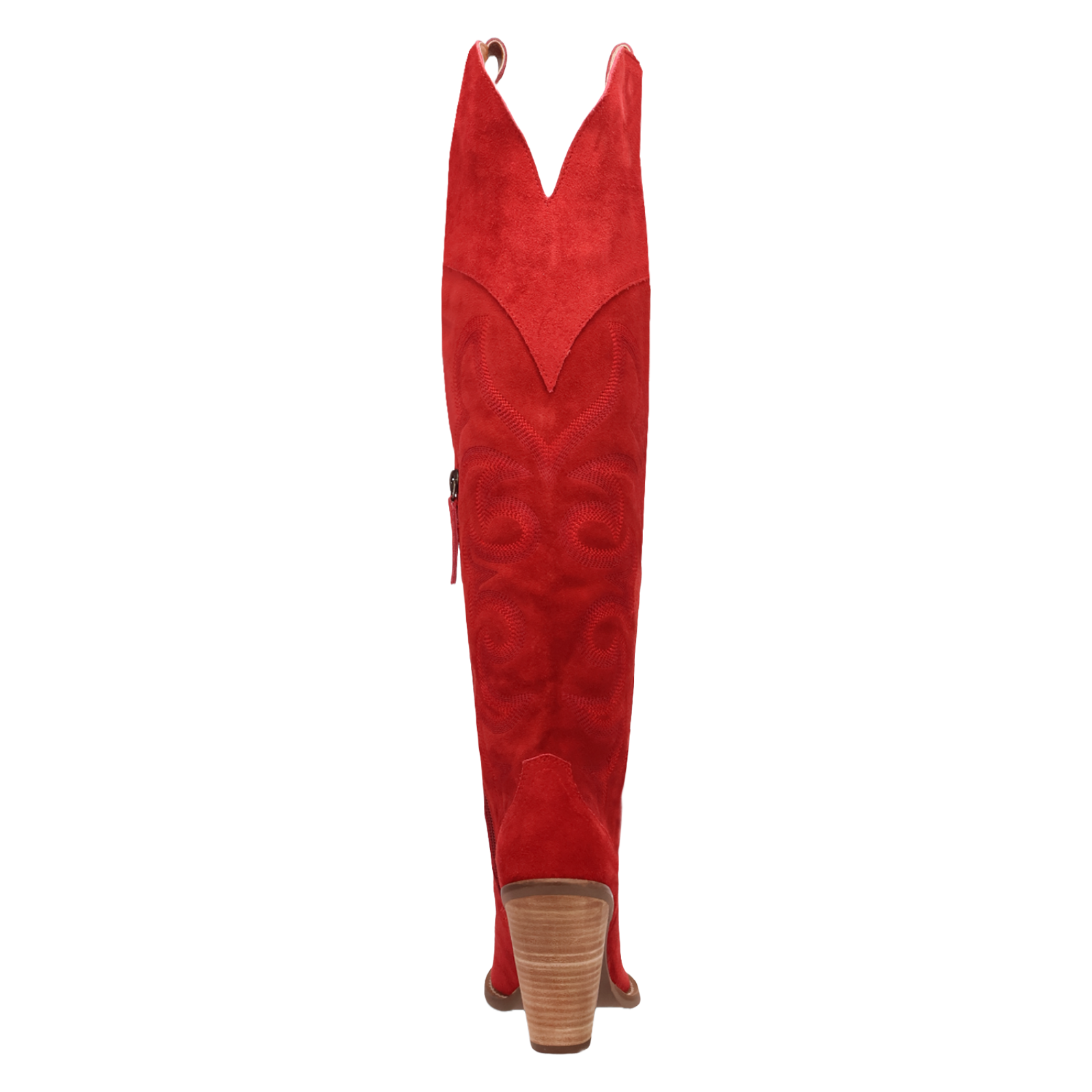 Dingo Ladies Primadonna Suede Snip Toe Red Tall Western Boots DI2190-RD - Picture 9 of 55
