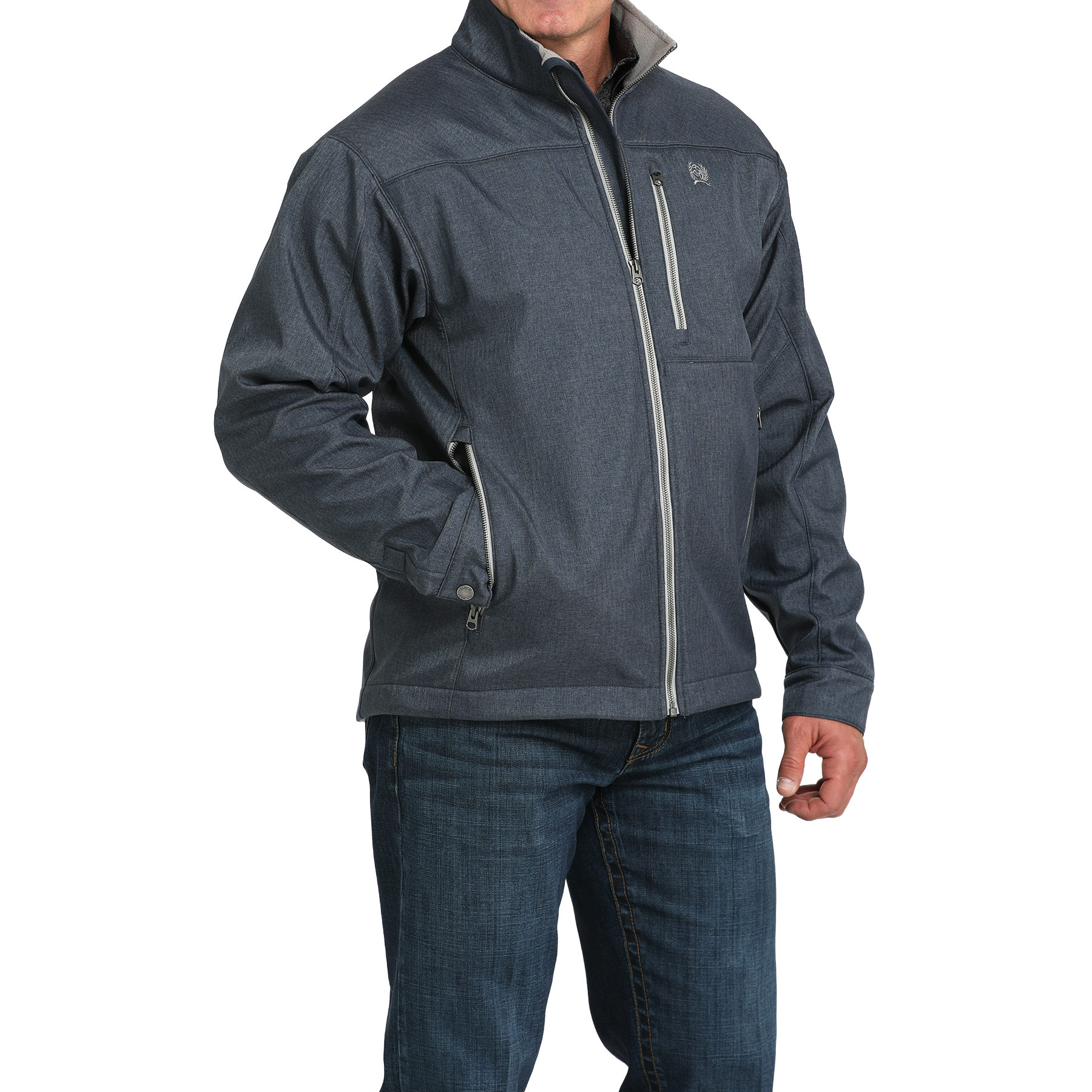 Cinch Men's Navy Concealed Carry Bonded Jacket MWJ1537007