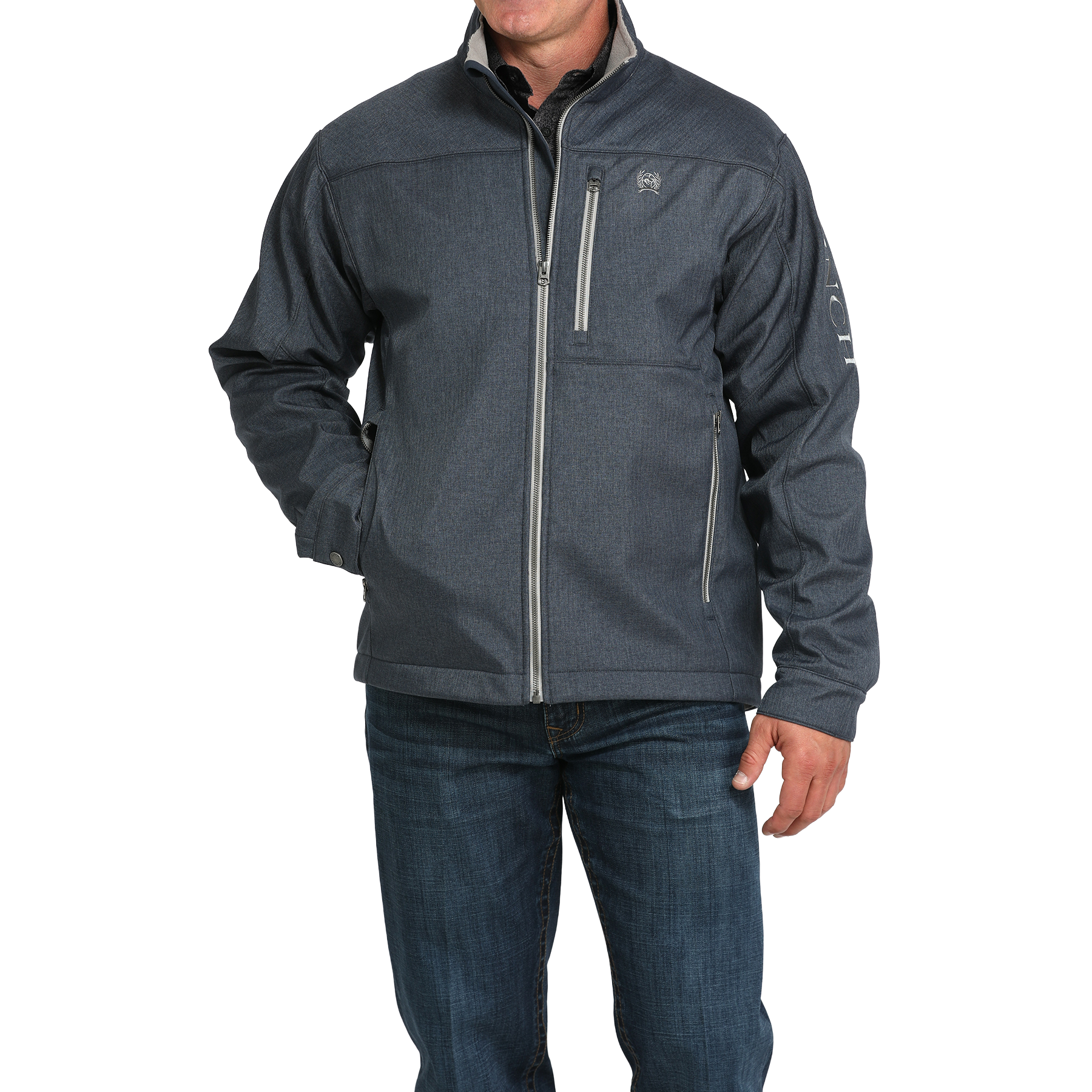 Cinch Men's Navy Concealed Carry Bonded Jacket MWJ1537007