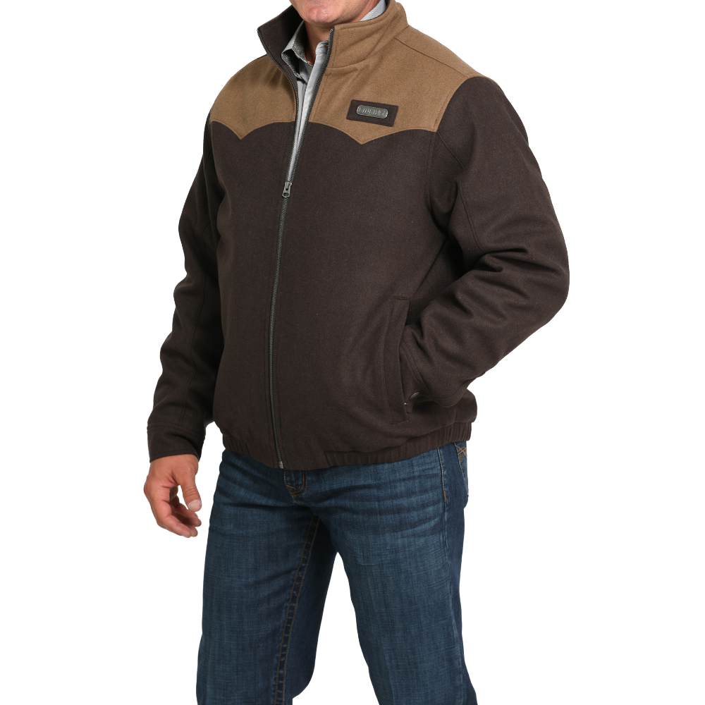 Cinch Men’s Concealed Carry Wooly Brown Jacket MWJ1590005