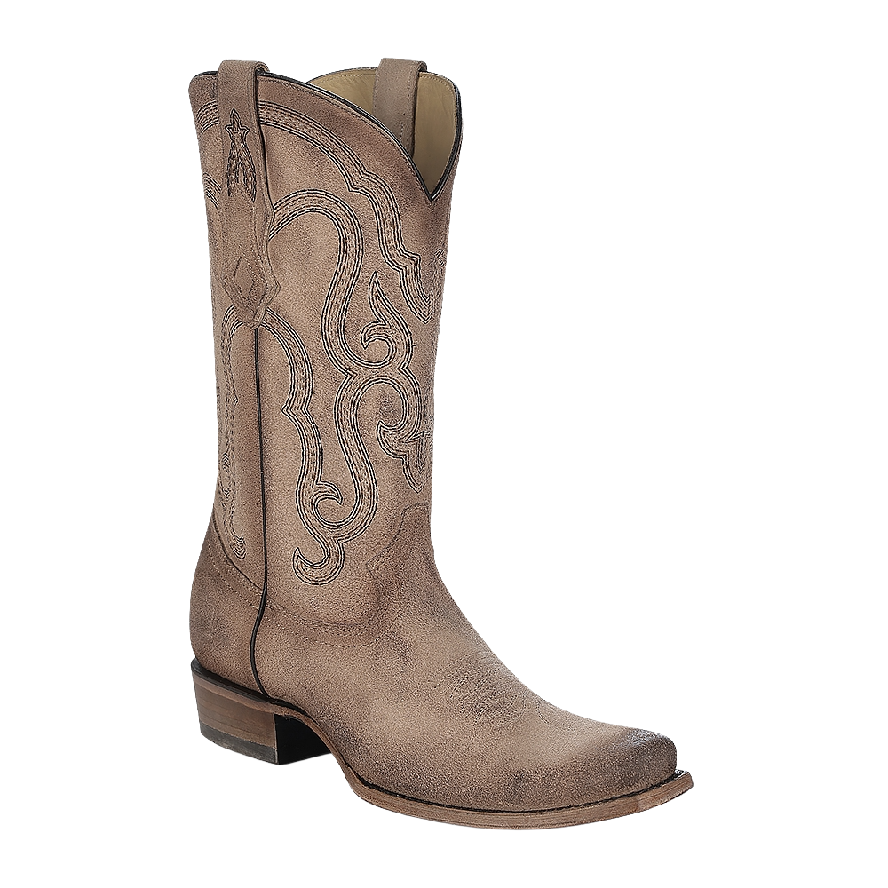 Corral Men’s Sand Embroidery Narrow Square Toe Boot C4173