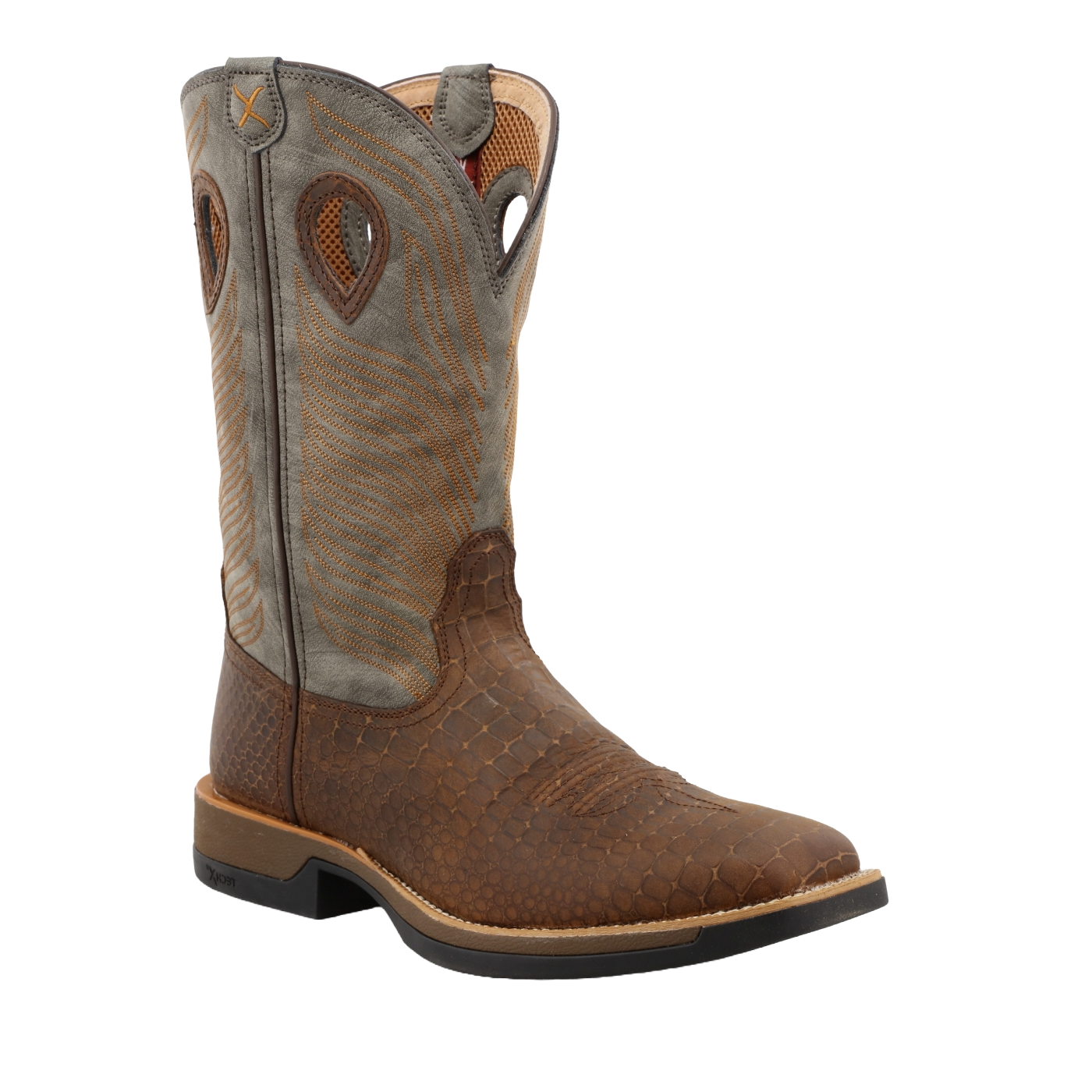 Bota Twisted X para hombre 12" marrón y gris Tech X MXW0003 - Imagen 8 de 56
