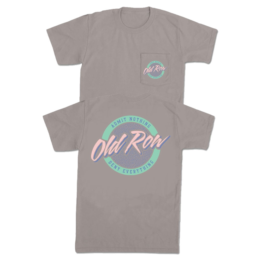 Old Row Men’s Grey Circle Logo Pocket T-Shirt WROW3259
